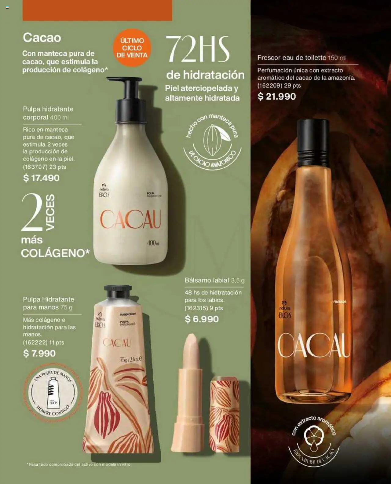 Natura catálogo │ válido desde el 22.07.2025 | Página: 101 | Productos: Bálsamo, Cacao, Eau de toilette, Manteca