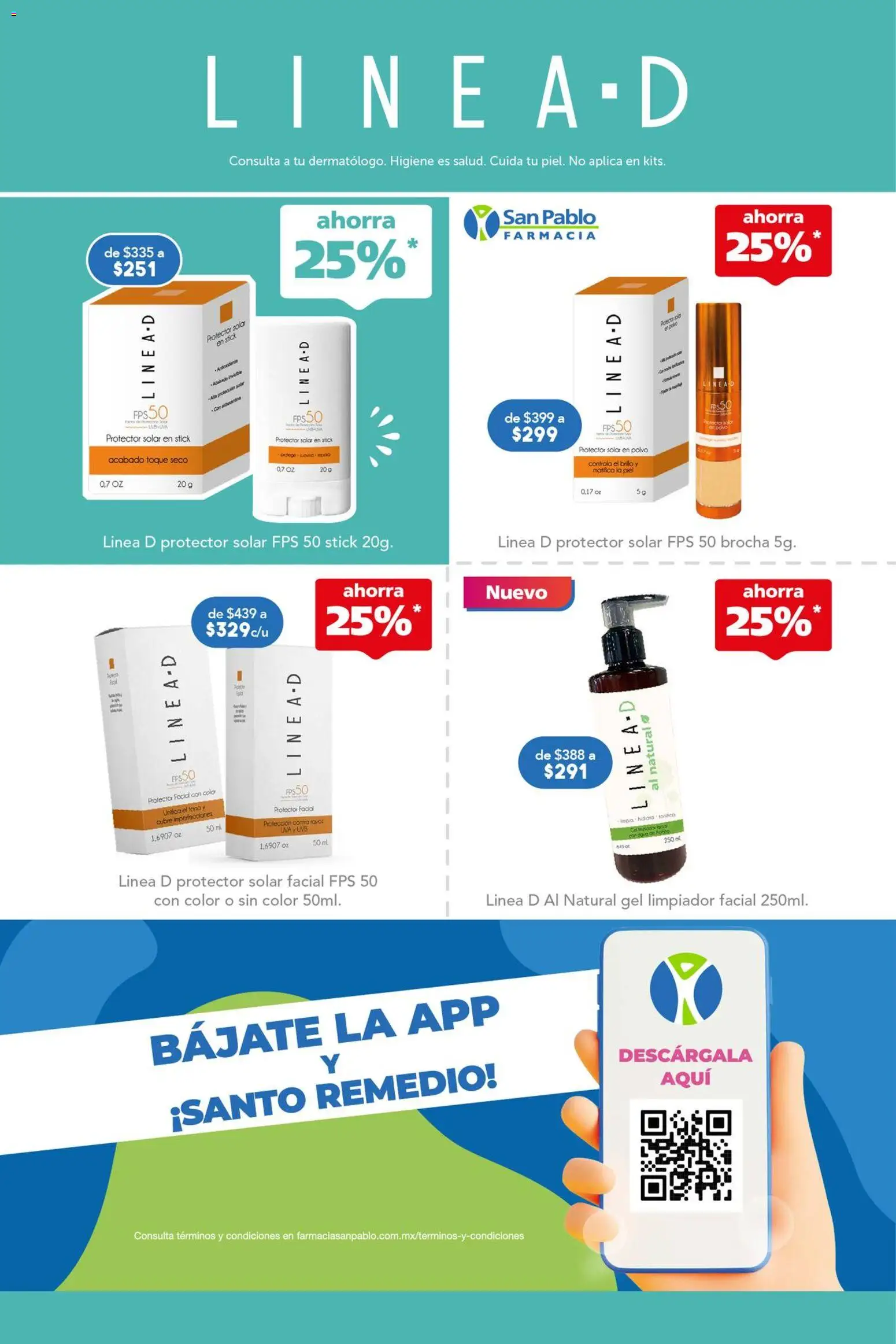 Nuevas ofertas de Farmacia San Pablo válidas en toda la República Mexicana desde el 22.03.2026. ¡Encuentra las mejores ofertas en Farmacia San Pablo catálogo! | Página: 3 | Productos: Brillo, Limpiador facial, Polvo, Protector solar