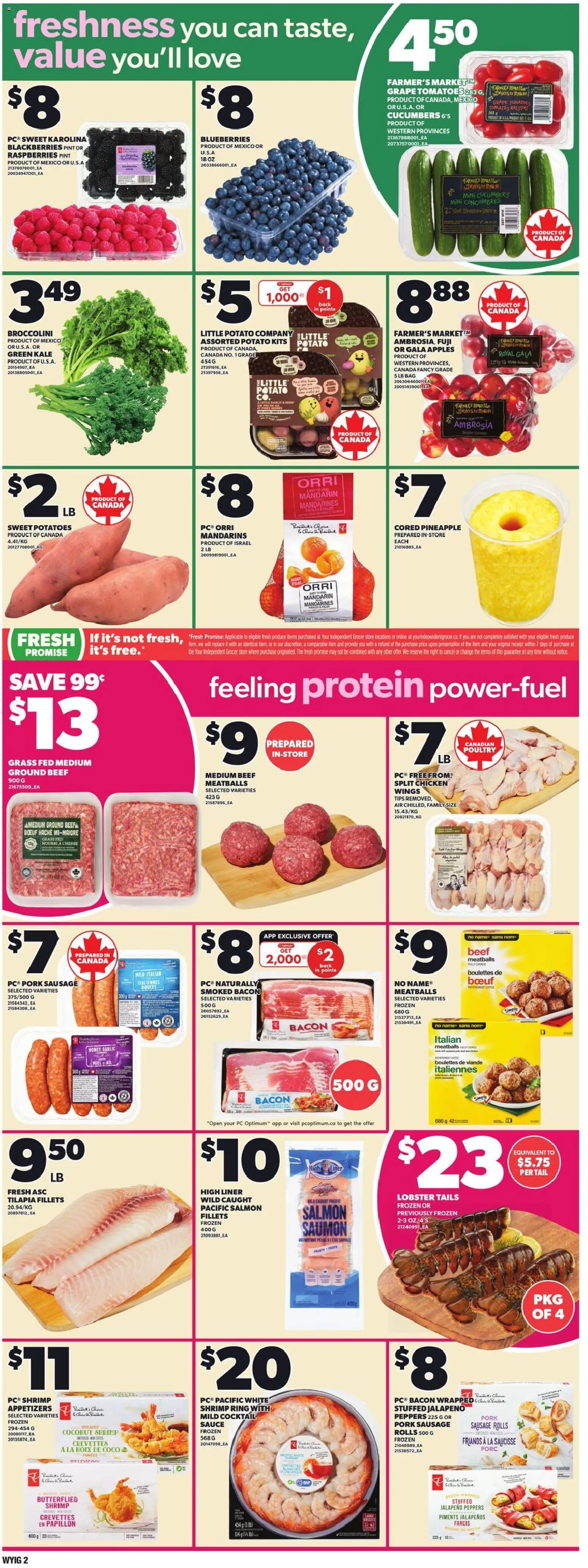 Loblaws flyer valid from 12.02.2026 | Page: 5 | Products: Pineapple, Bag, Chicken, Apples