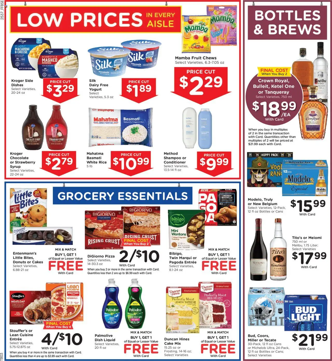 Fry's Food Weekly Ad - valid from 15.10.2025 | Page: 8 | Products: Shampoo, Pizza, Bourbon, Potatoes