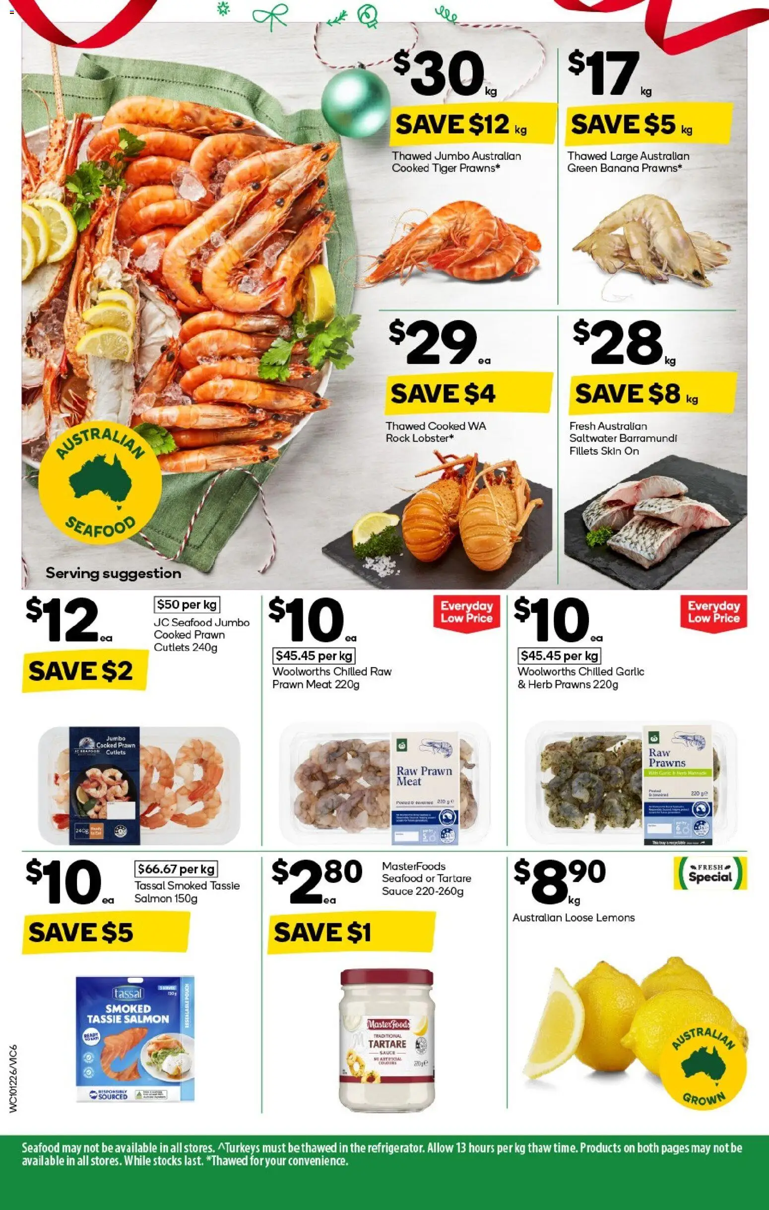 Woolworths catalogue - valid from 10.12.2025 | Page: 6 | Products: Herb, Meat, Salmon, Seafood