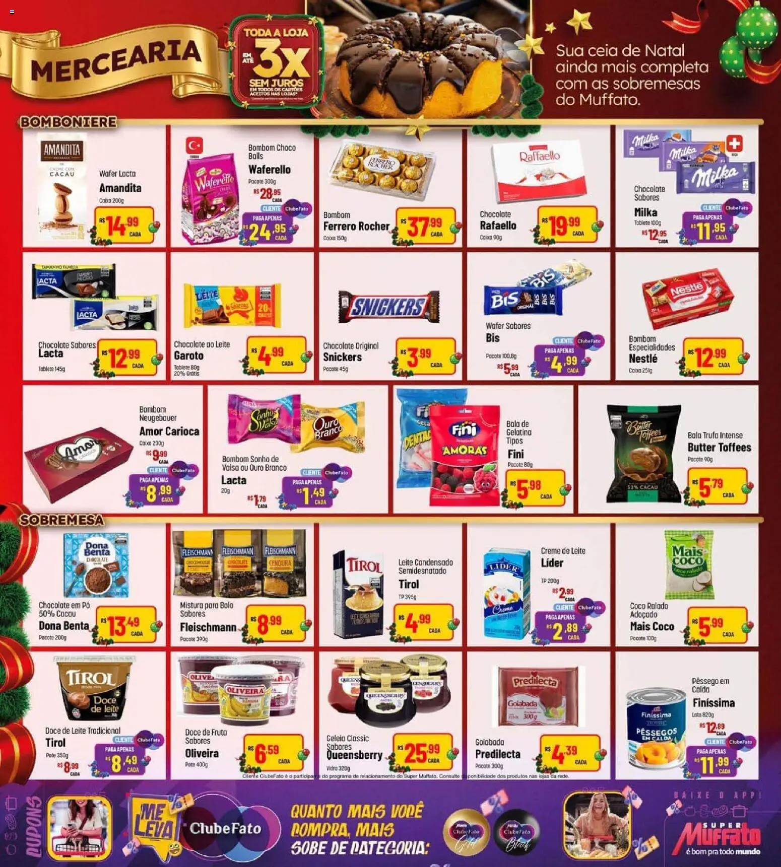 Max Atacadista Folheto - válido de 17.11.2025 | Página: 12 | Produtos: Leite, Chocolate, Ferrero Rocher, Bombom