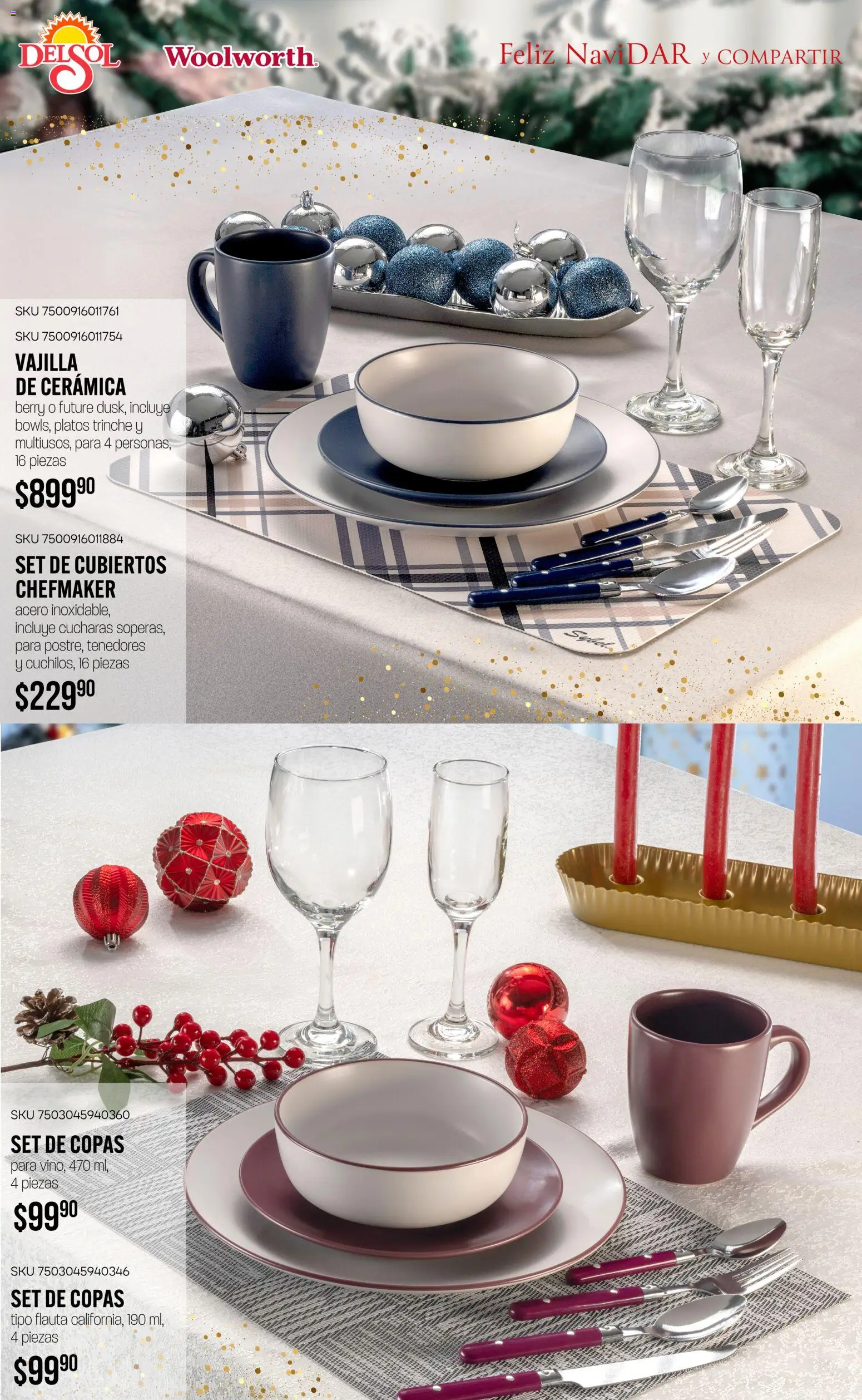 Nuevas ofertas de Del Sol y Woolworth válidas en toda la República Mexicana desde el 06.11.2025. ¡Encuentra las mejores ofertas en Del Sol y Woolworth catálogo Regalos 2025! | Página: 34