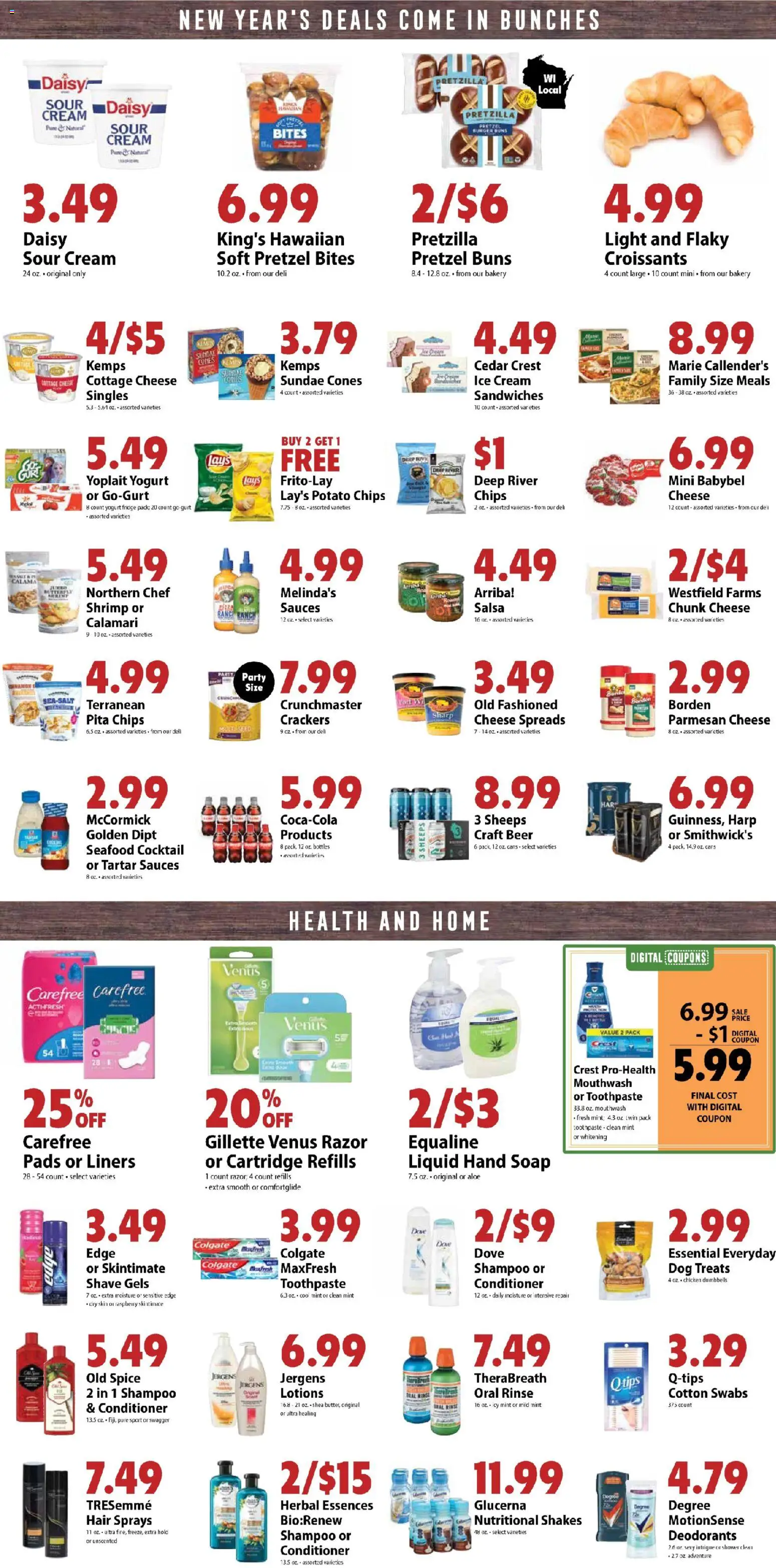 Festival Foods Weekly Ad - valid from 26.12.2025 | Page: 7 | Products: Shower, Sour cream, Cream, Cottage cheese