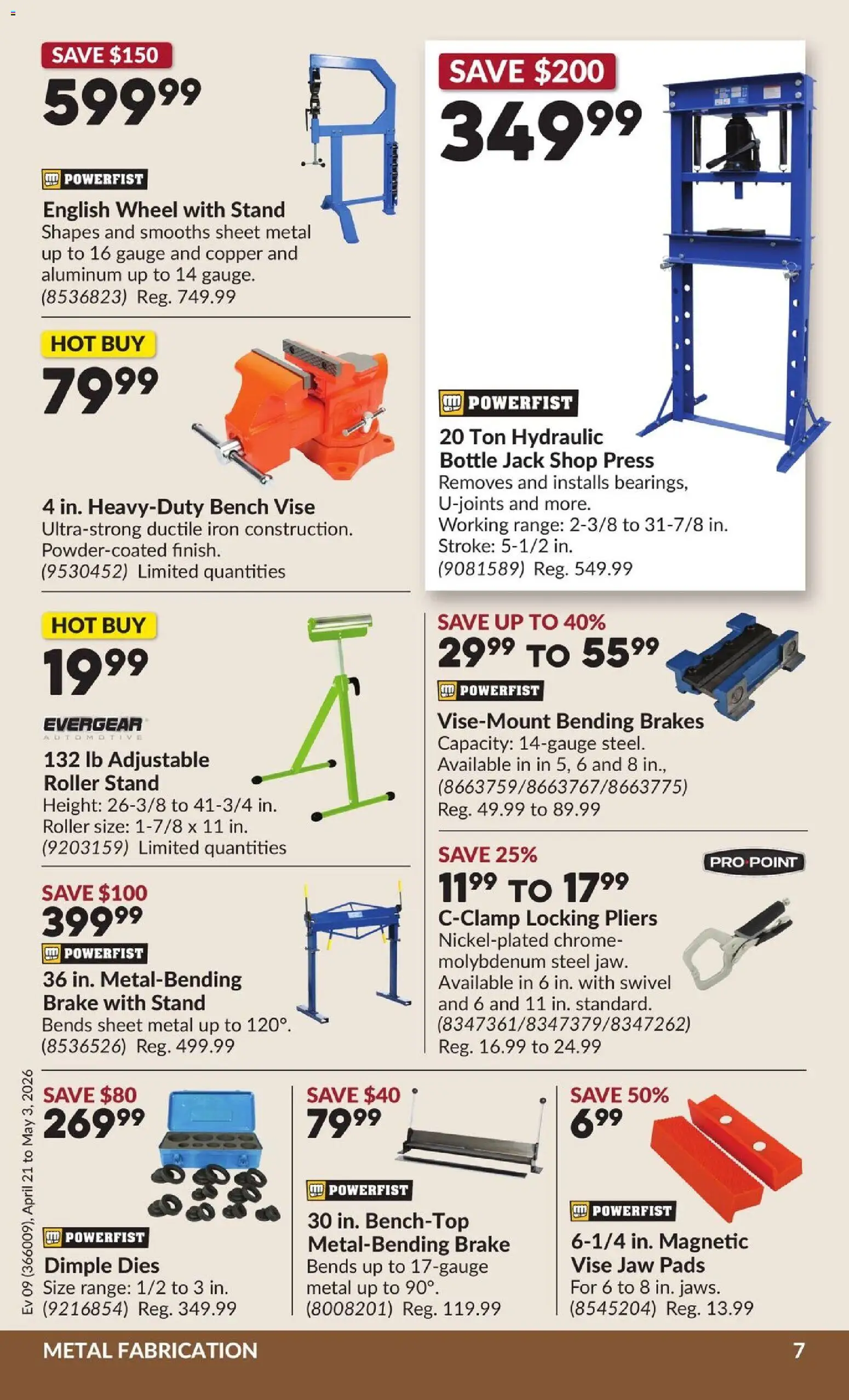 Princess Auto flyer valid from 21.04.2026 | Page: 11 | Products: Iron