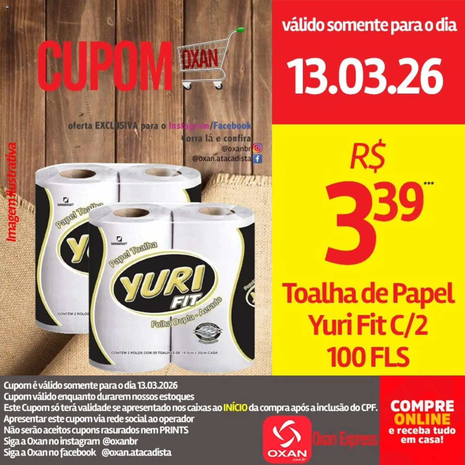 Oxan Atacadista Folheto - válido de 13.03.2026 | Página: 17 | Produtos: Papel toalha