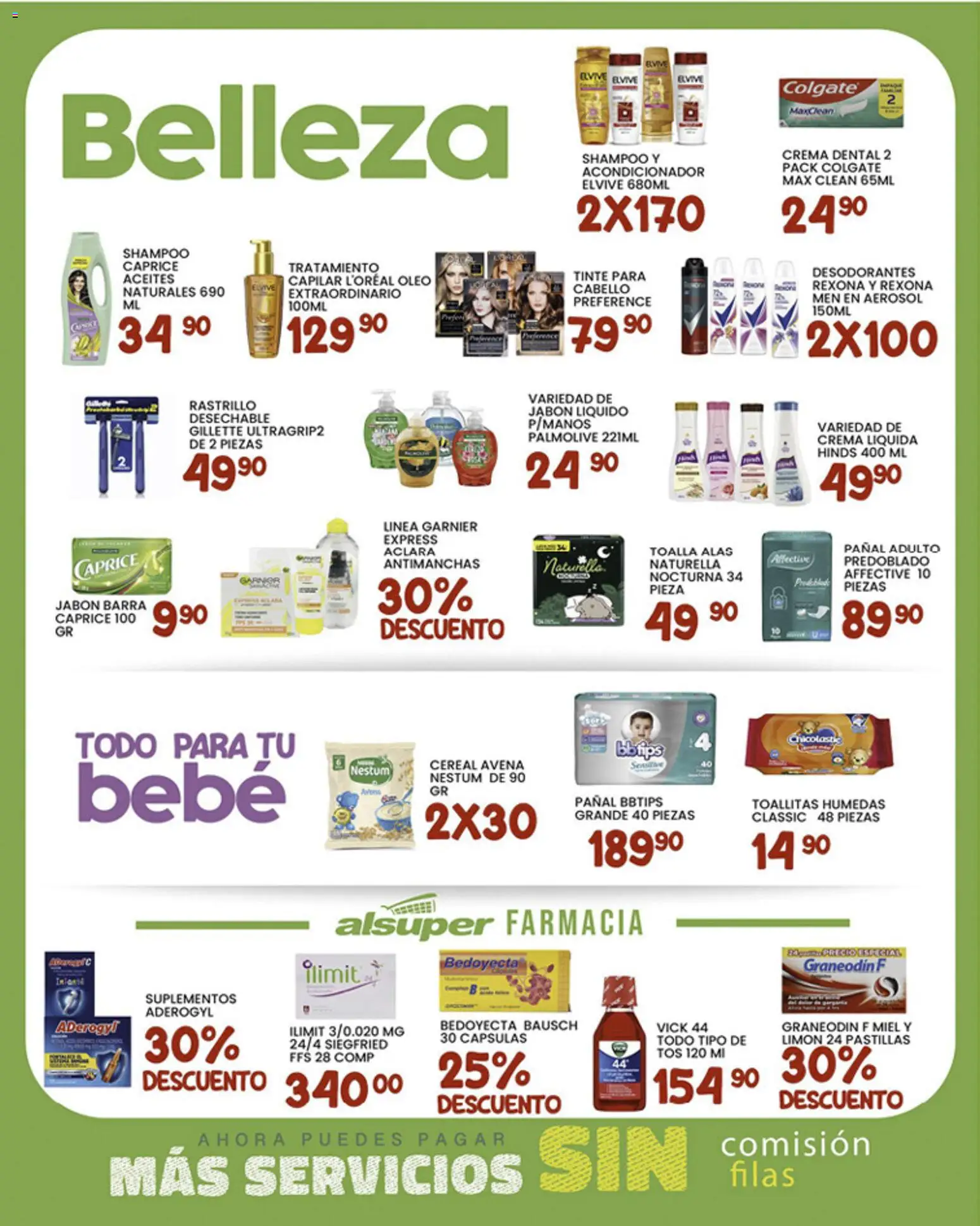 Nuevas ofertas de Alsuper válidas en toda la República Mexicana desde el 30.01.2026. ¡Encuentra las mejores ofertas en Alsuper folleto Saltillo! | Página: 4 | Productos: Toallitas húmedas, Toalla, Barra, Body