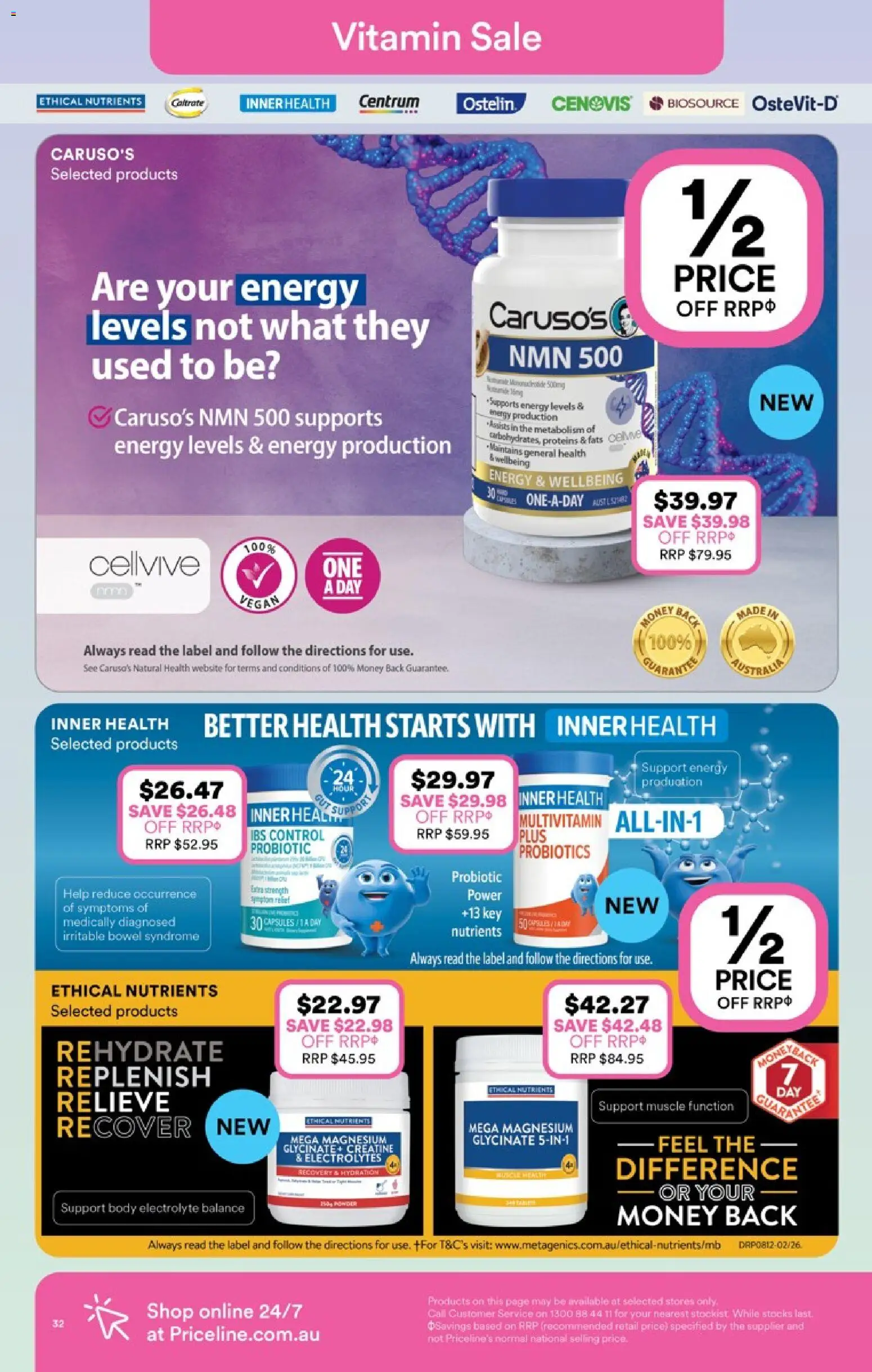 Priceline Pharmacy catalogue - valid from 25.03.2026 | Page: 32 | Products: Multivitamin, Nutrients, Vitamin