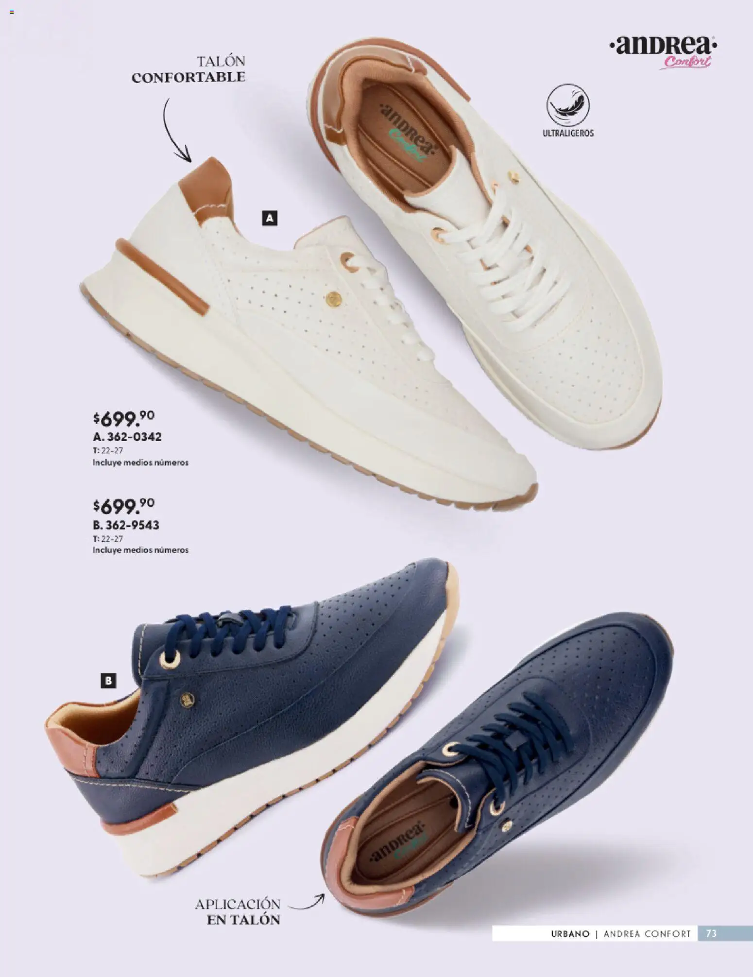 Nuevas ofertas de Andrea válidas en toda la República Mexicana desde el 25.01.2026. ¡Encuentra las mejores ofertas en Andrea catálogo Calzado Confort ! | Página: 73