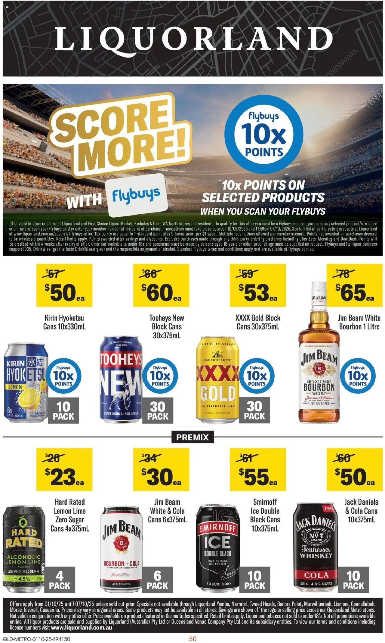 Coles catalogue - valid from 01.10.2025 | Page: 50 | Products: Bourbon, Whiskey, Lemon, Lime
