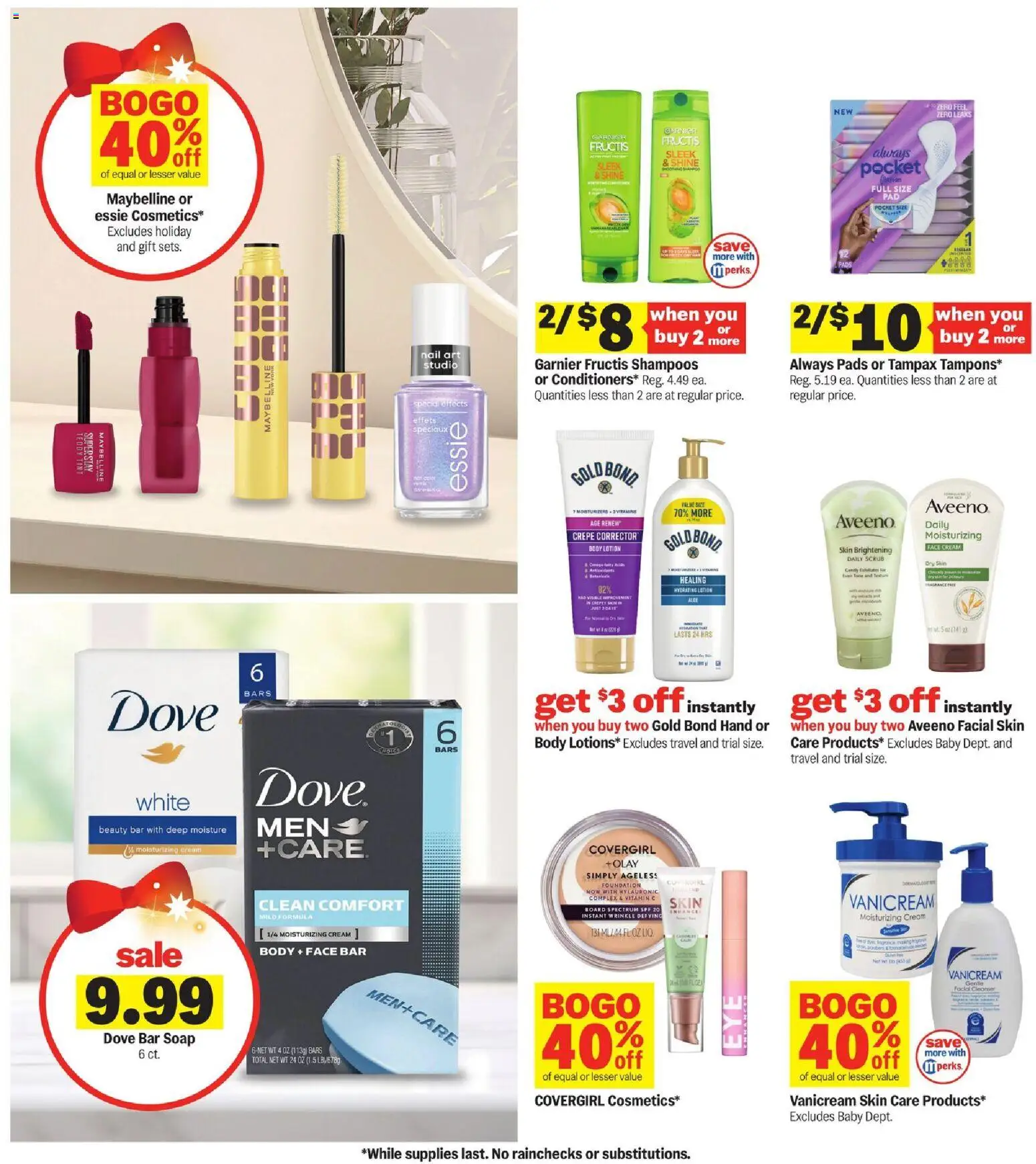 Meijer Weekly Ad - valid from 28.11.2025 | Page: 32 | Products: Foundation, Soap, Pads, Cream