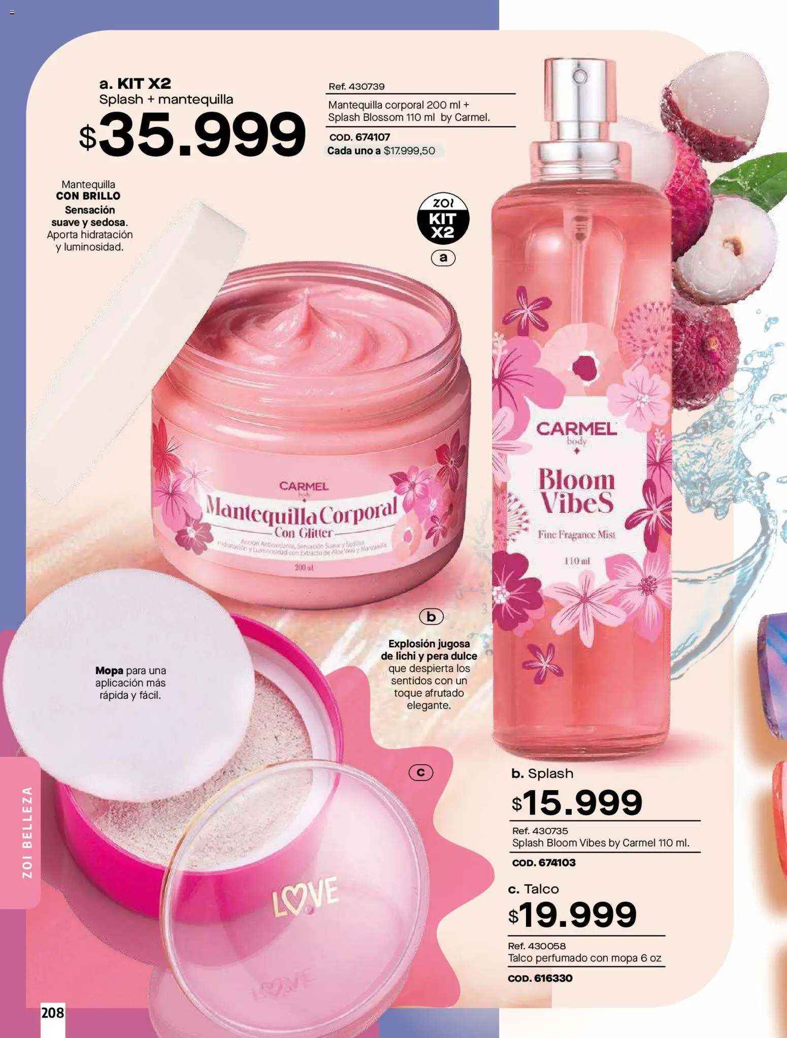 Pacifika revista - valida desde el 01.02.2026 | Página: 208 | Productos: Brillo, Tobillera, Loción tonificante, Pera