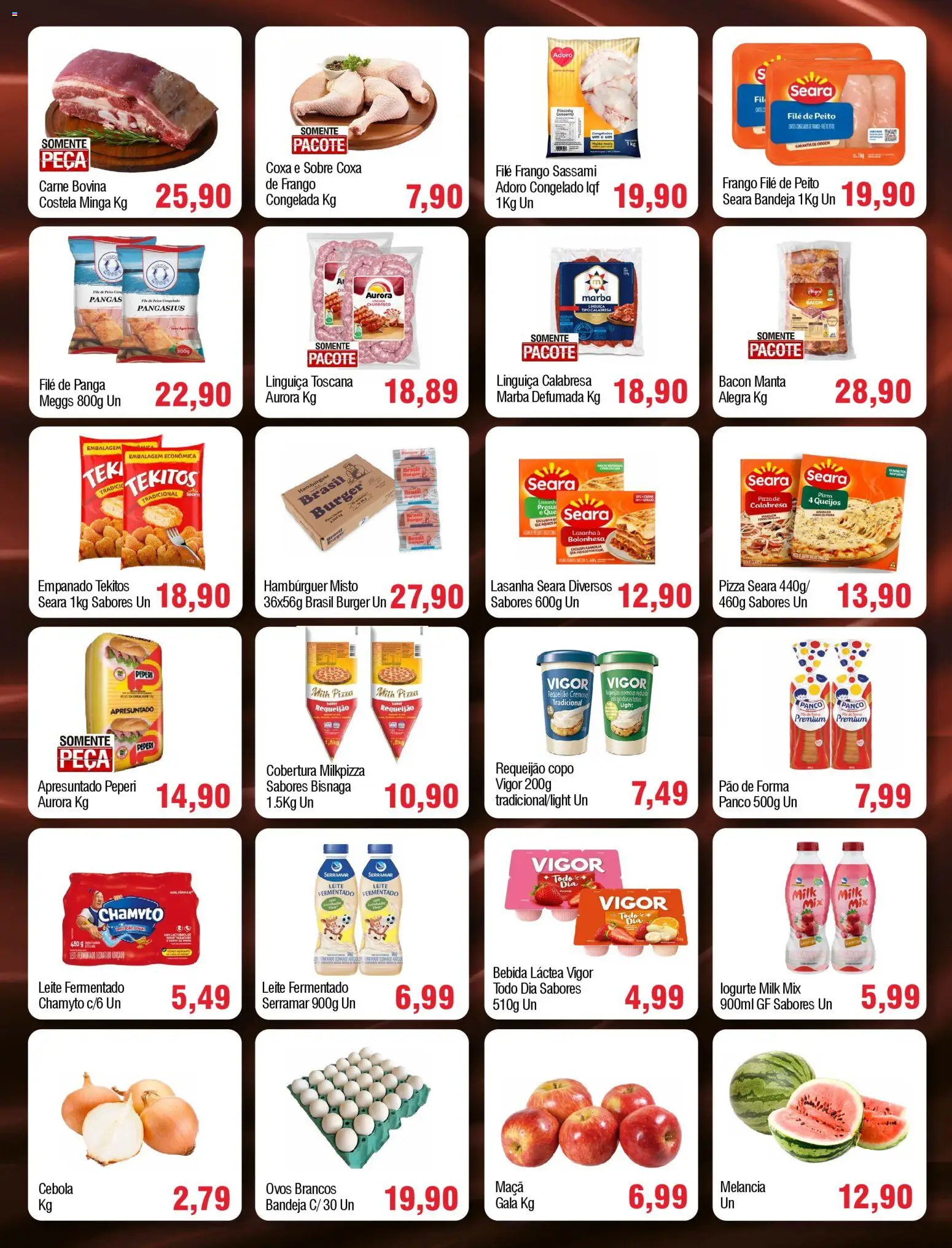 Spani Atacadista Folheto - válido de 24.03.2026 | Página: 2 | Produtos: Cebola, Ovos, Pizza, Carne