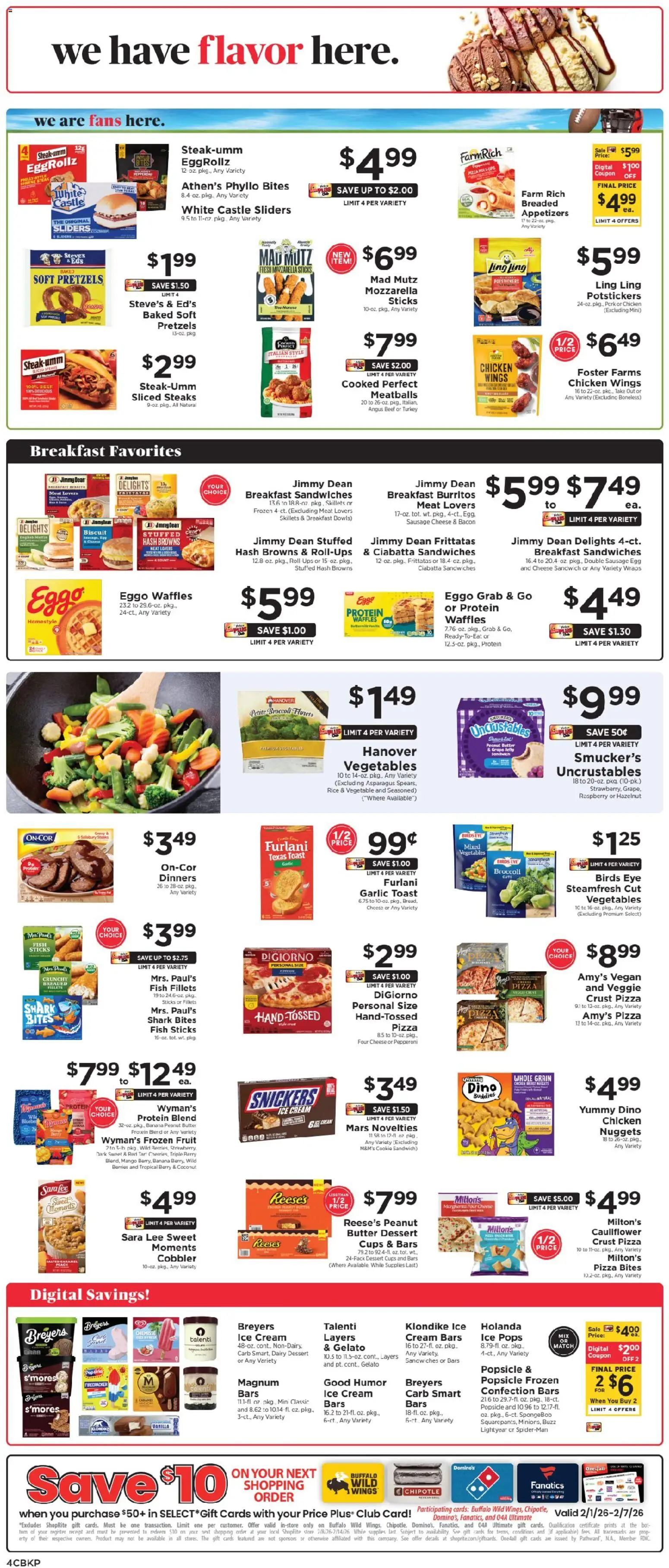 ShopRite Weekly Ad 2 - valid from 29.01.2026 | Page: 5 | Products: Beef, Cream, Ice cream, Peach