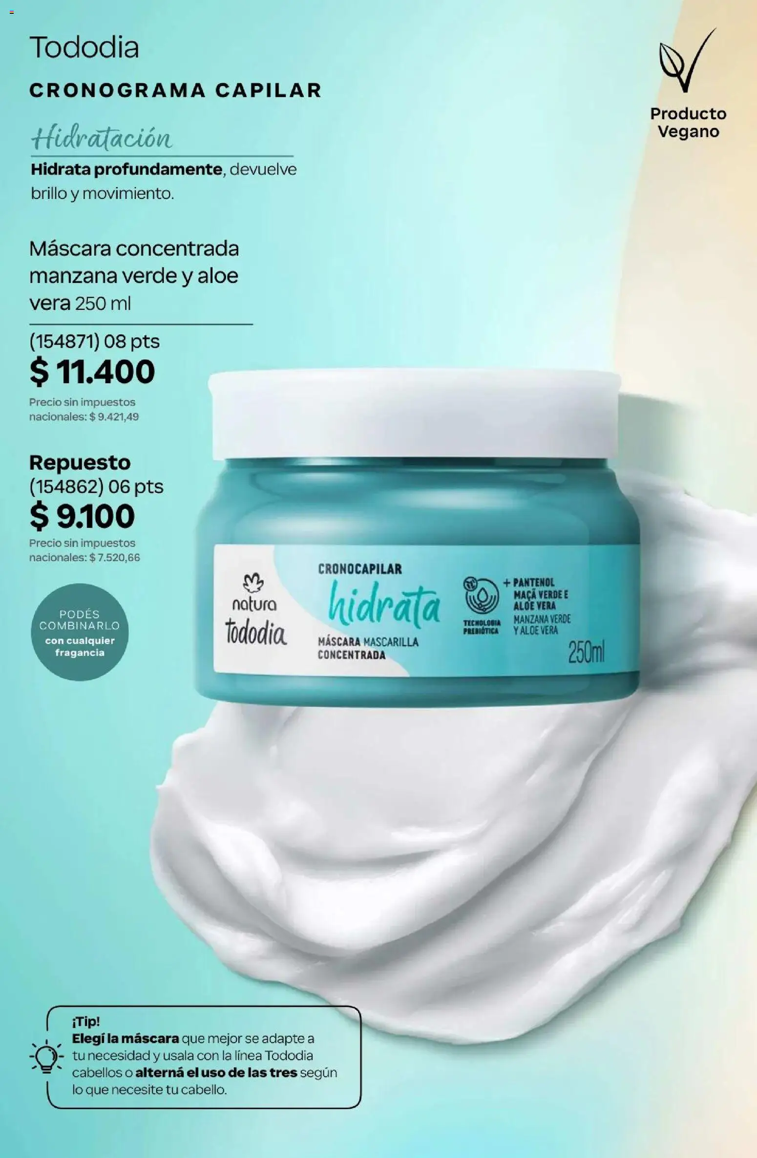 Natura Catálogo Ciclo 4/2026 │ válido desde el 01.04.2026 | Página: 279 | Productos: Mascarilla, Fragancia, Brillo, Manzana