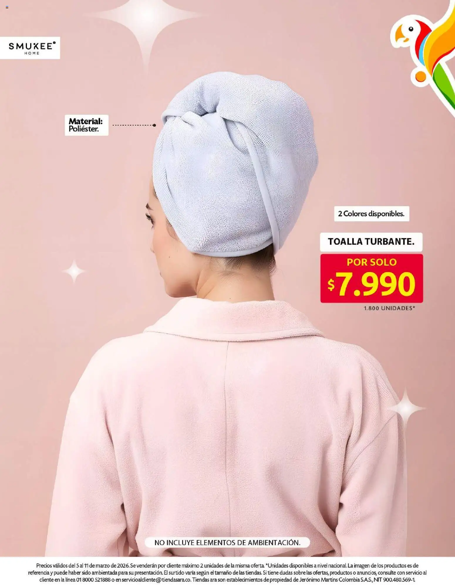 Ara revista - valida desde el 05.03.2026 | Página: 9 | Productos: Sobre, Toalla