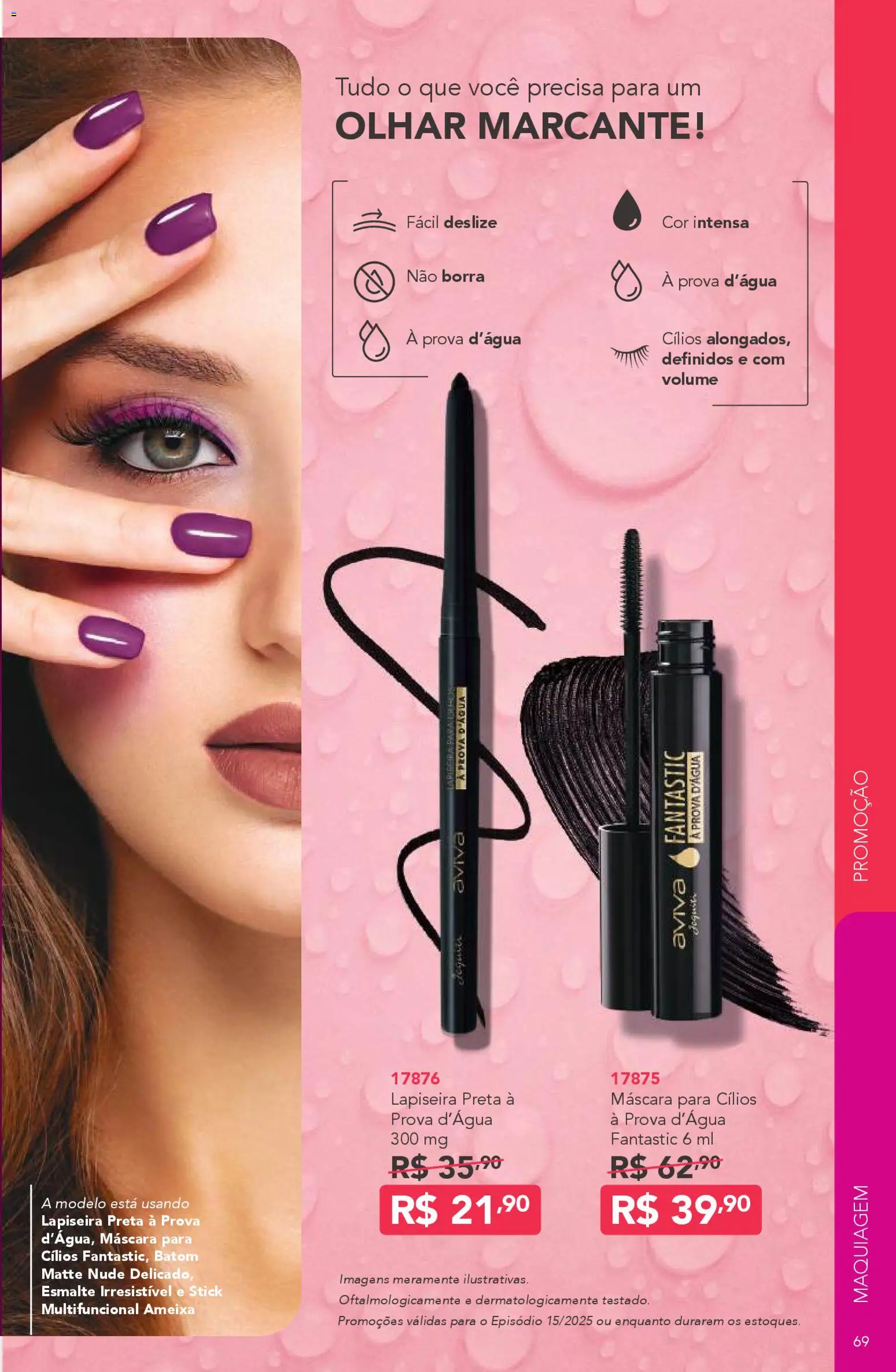 Jequiti Folheto - válido de 24.10.2025 | Página: 69 | Produtos: Maquiagem, Multifuncional, Lapiseira, Ameixa