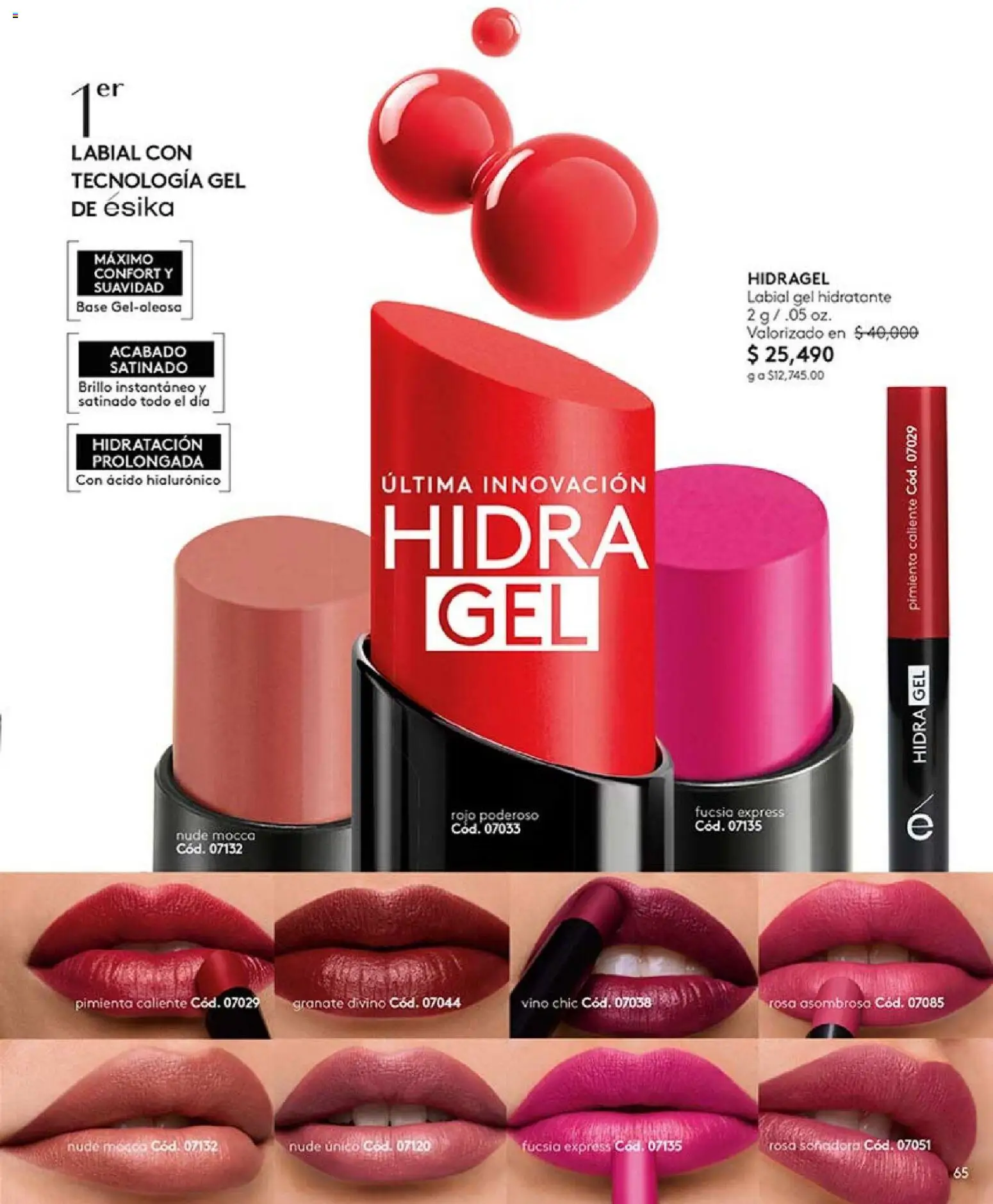 Ésika revista - valida desde el 01.01.2026 | Página: 65 | Productos: Pimienta, Brillo, Vino