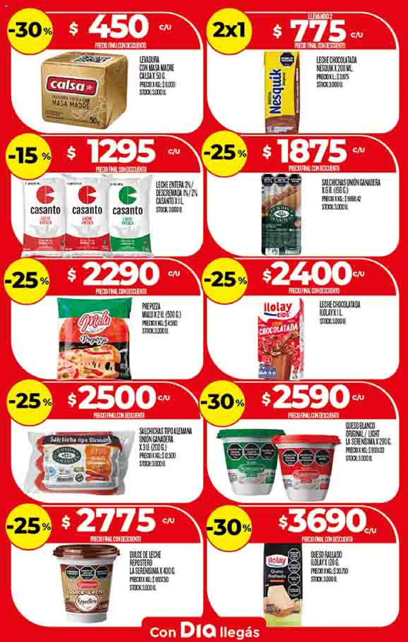Supermercado DIA Ofertas │ válido desde el 14.01.2026 | Página: 9 | Productos: Dulce de leche, Leche, Queso, Chocolatada