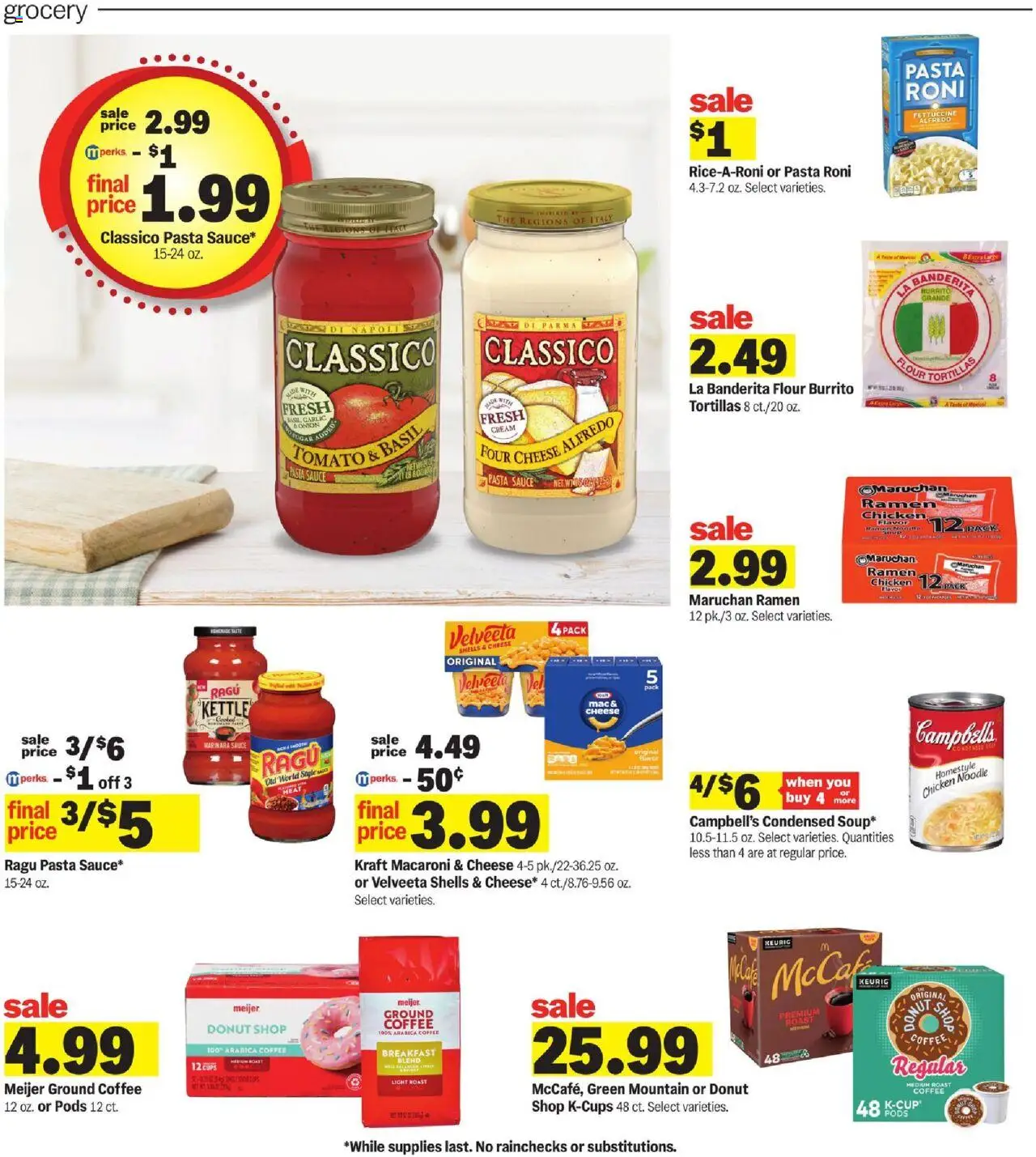 Meijer Weekly Ad - valid from 03.08.2025 | Page: 11 | Products: Cheese, Cream, Sugar, Garlic