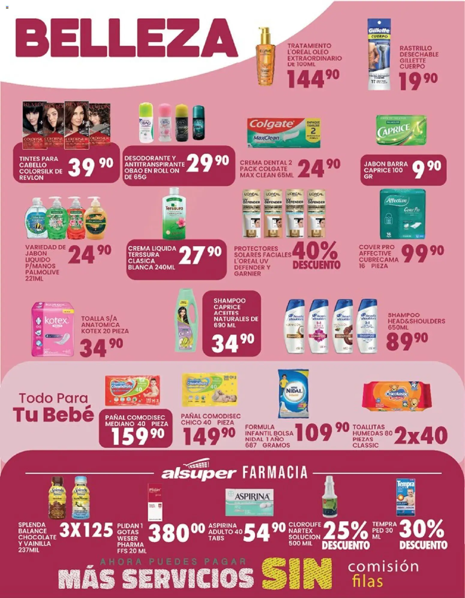 Nuevas ofertas de Alsuper válidas en toda la República Mexicana desde el 31.03.2026. ¡Encuentra las mejores ofertas en Alsuper folleto Torreon! | Página: 4 | Productos: Desodorante, Chocolate, Barra, Jabón