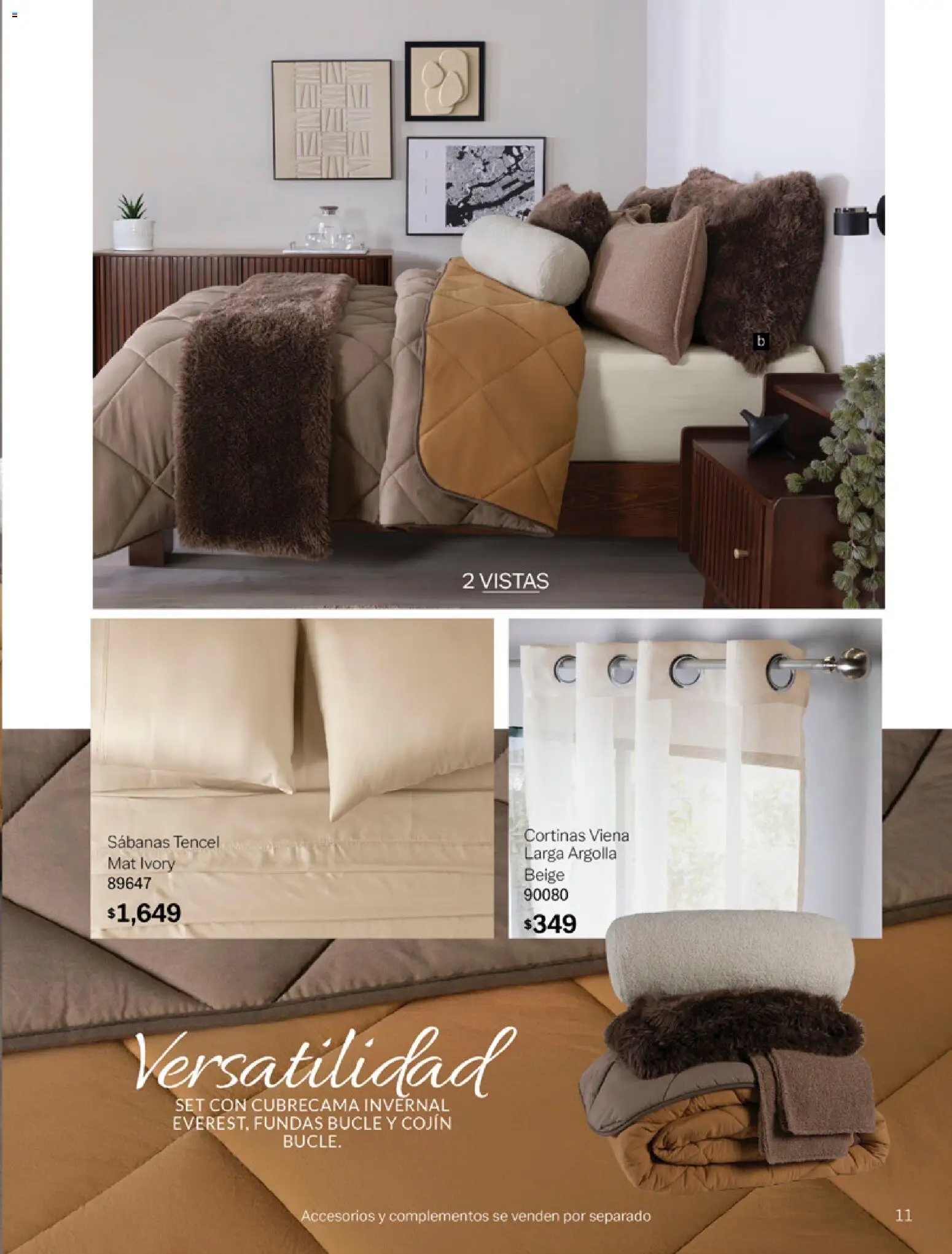 Nuevas ofertas de Vianney válidas en toda la República Mexicana desde el 06.03.2026. ¡Encuentra las mejores ofertas en Vianney catálogo Tu hogar, nuestra pasión! | Página: 13 | Productos: Sabanas, Cortinas