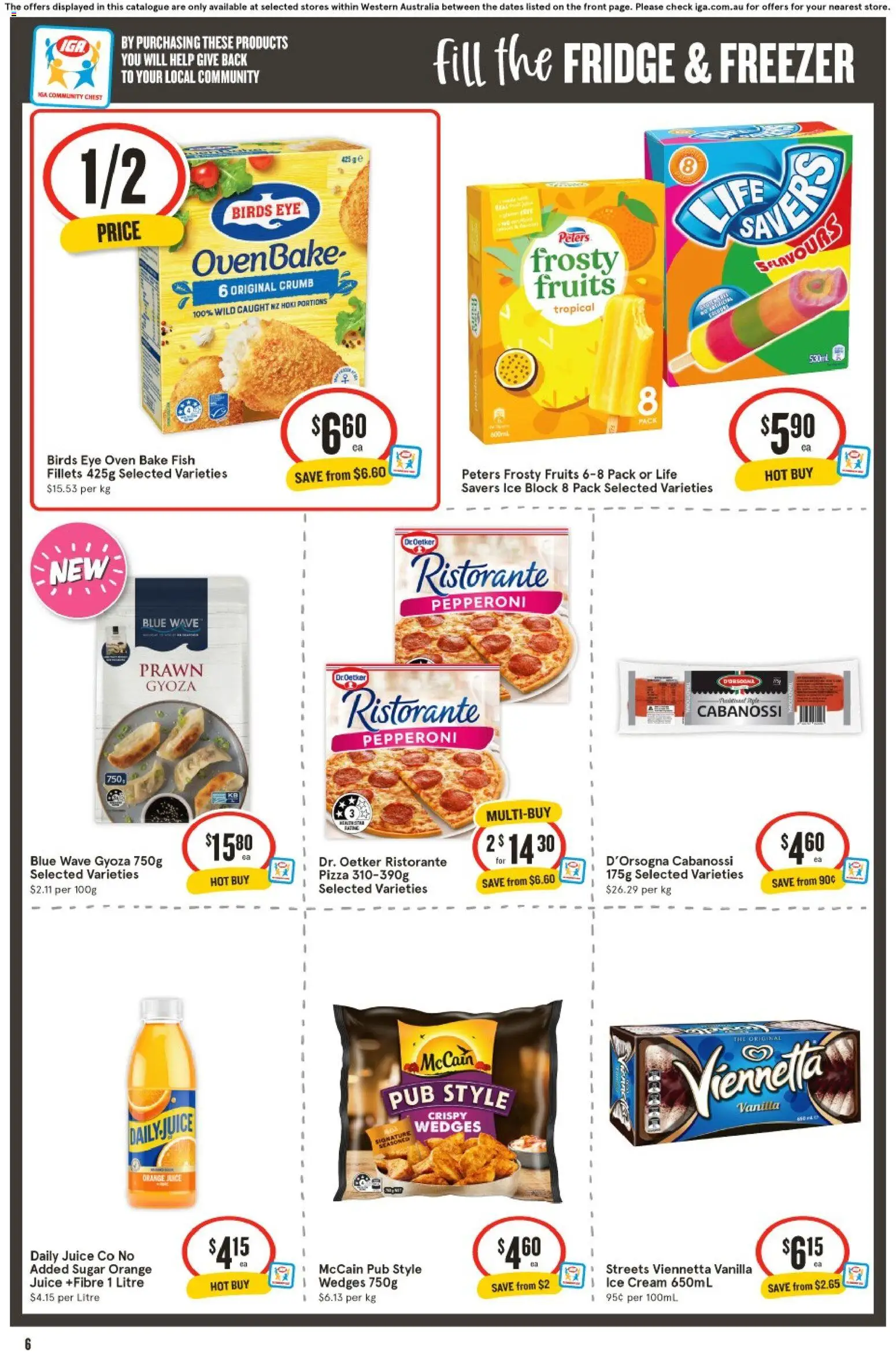 IGA catalogue - valid from 04.02.2026 | Page: 6 | Products: Cream, Ice cream, Sugar, Oven