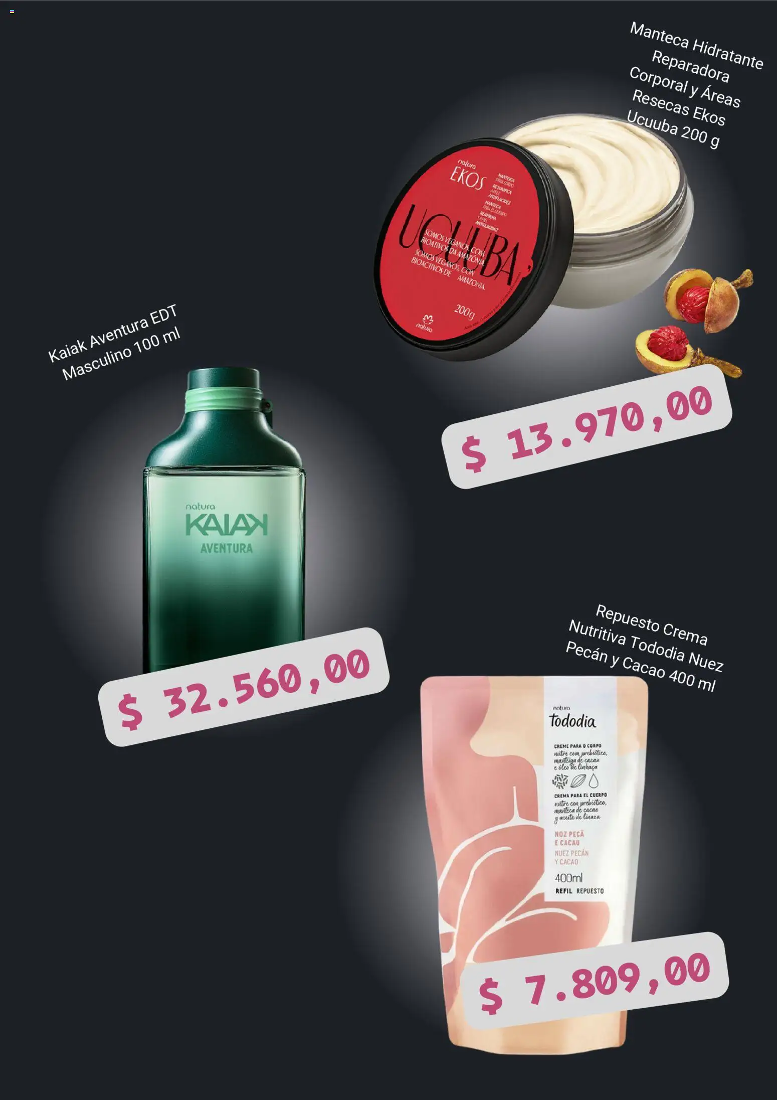 Catálogo Natura Black Friday │ válido desde el 27.11.2025 | Página: 2 | Productos: Aceite, Crema para el cuerpo, Nuez, Cacao