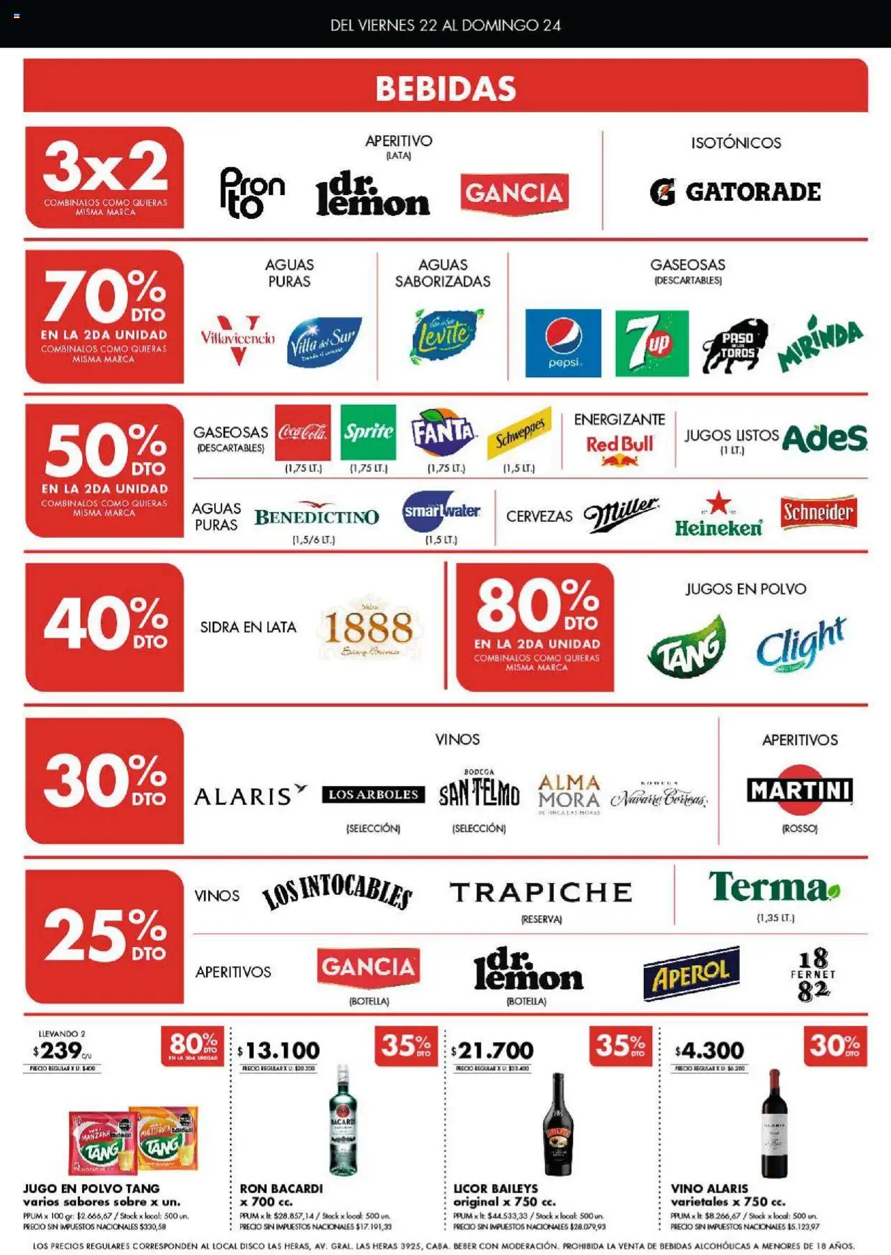Disco ofertas - CABA │ válido desde el 22.08.2025 | Página: 5 | Productos: Botella, Polvo, Fernet, Jugo