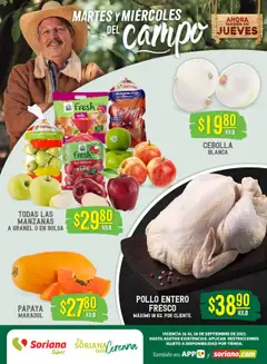 Vista previa de Soriana - Martes y Miércoles del Campo Súper: Tamaulipas (excepto Cd. Victoria y Tampico), nuevo folleto de la tienda, válido en México a partir del 16.09.2025
