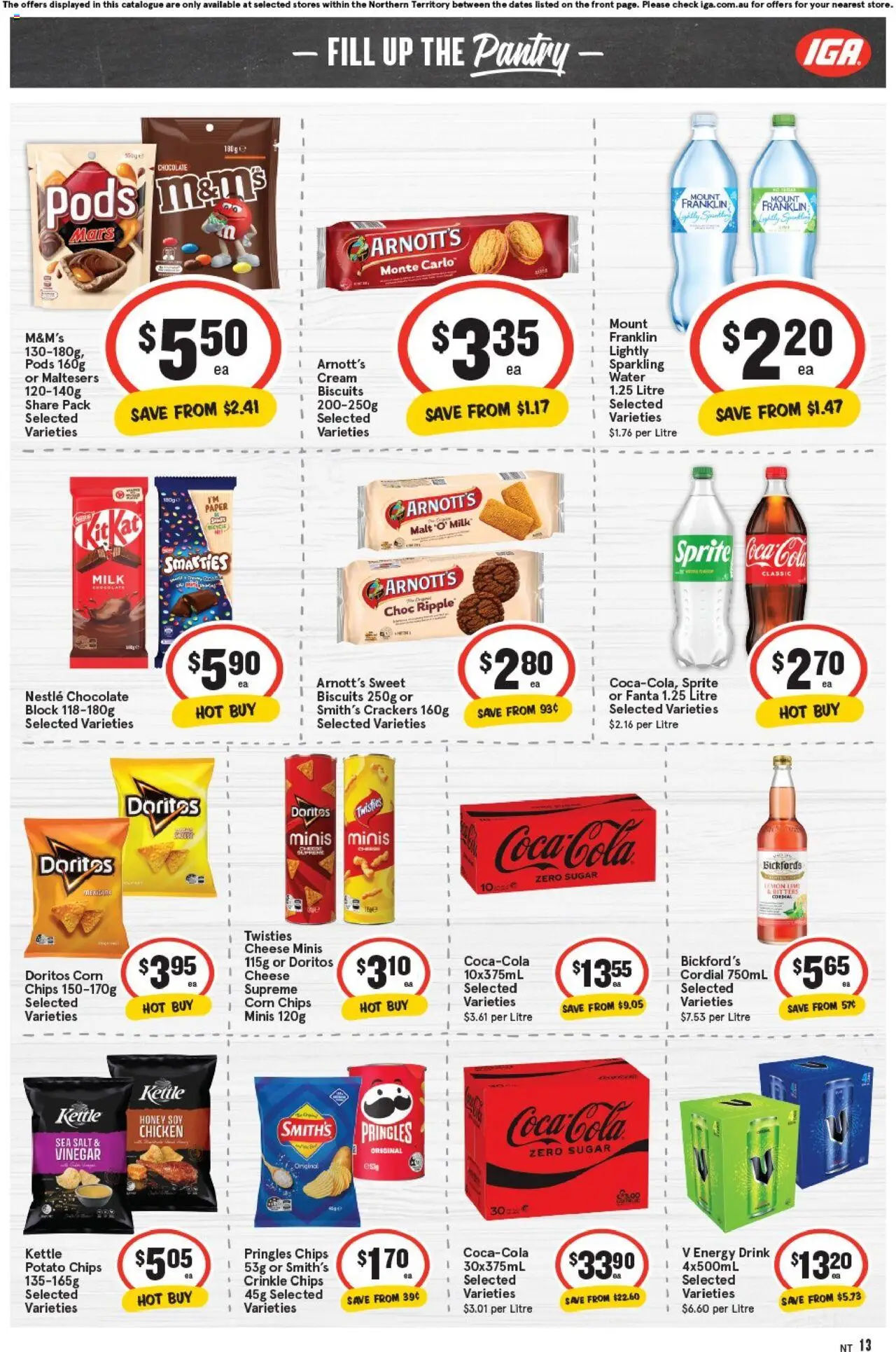 IGA catalogue - valid from 22.10.2025 | Page: 9 | Products: Milk, Coca Cola, Cream, Salt
