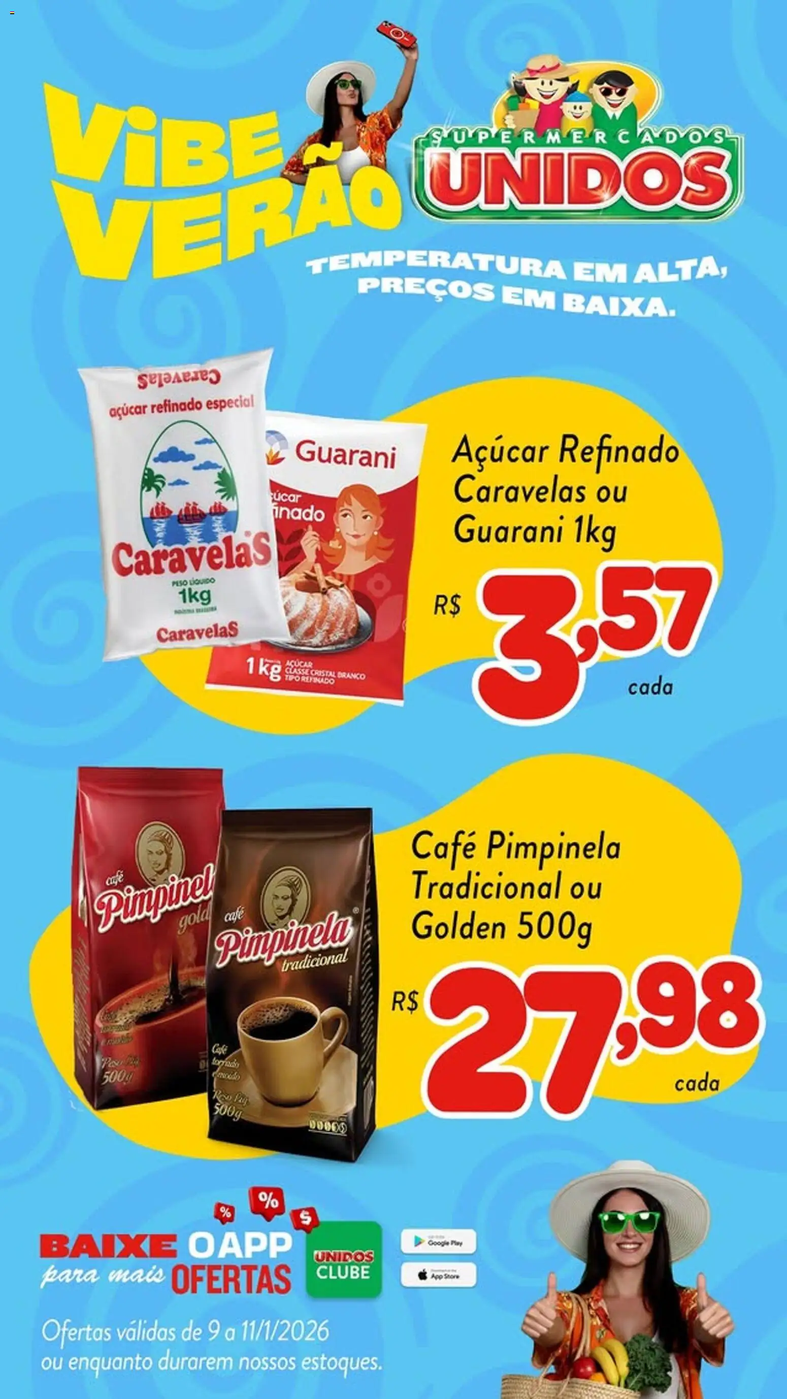 Supermercados Unidos Folheto - válido de 09.01.2026 | Página: 4 | Produtos: Café, Açúcar