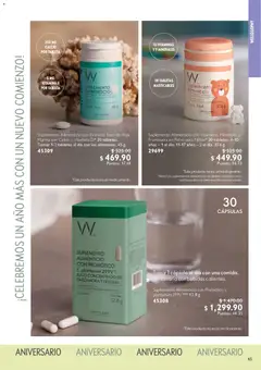 Vista previa de Oriflame campaña 1 2026, nuevo folleto de la tienda, válido en México a partir del 27.12.2025 | Página: 65 | Productos: Jugo, Vitaminas, Polvo, Tableta
