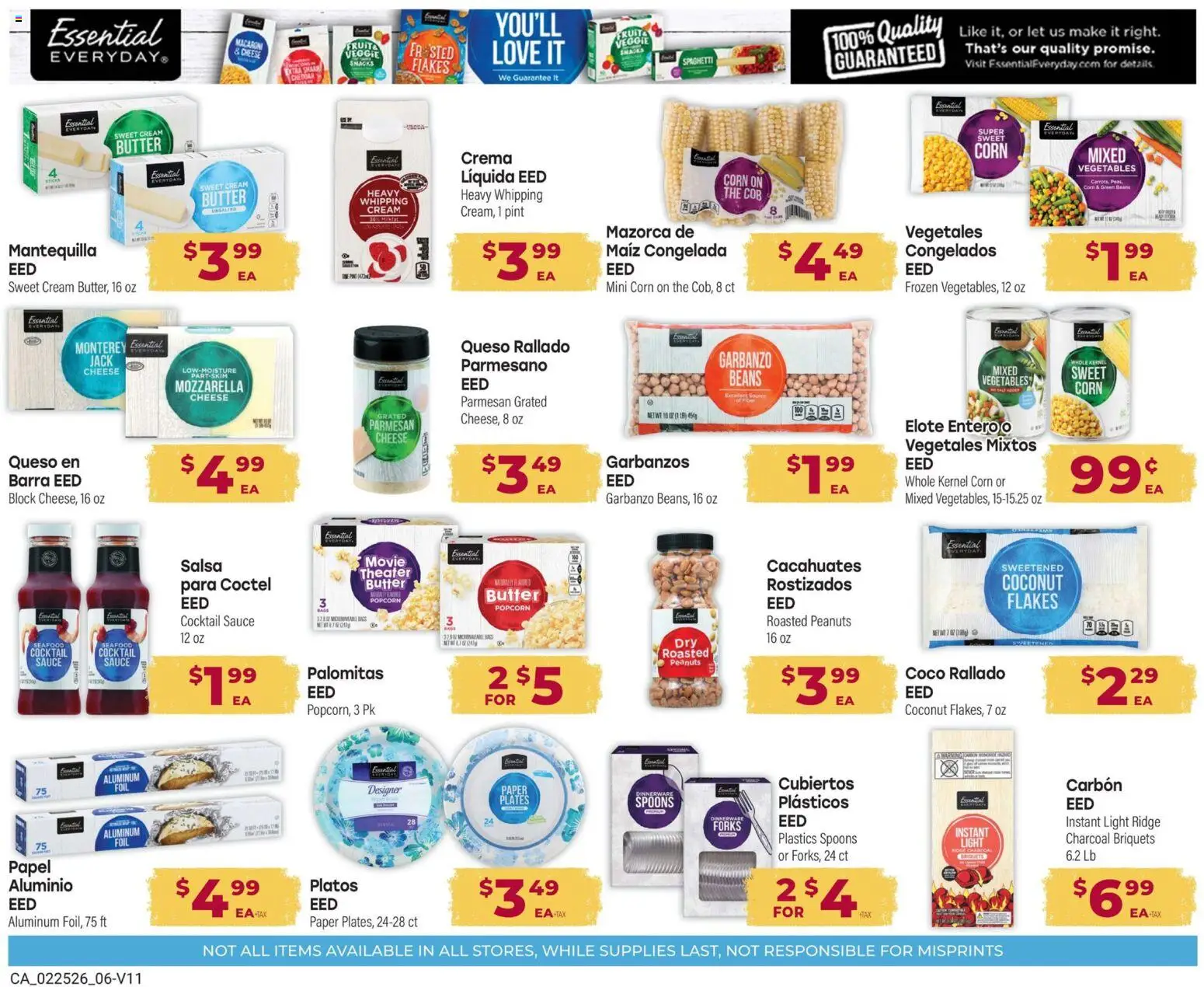 Cardenas Monthly Ad - valid from 25.02.2026 | Page: 6 | Products: Corn, Butter, Cream, Seafood