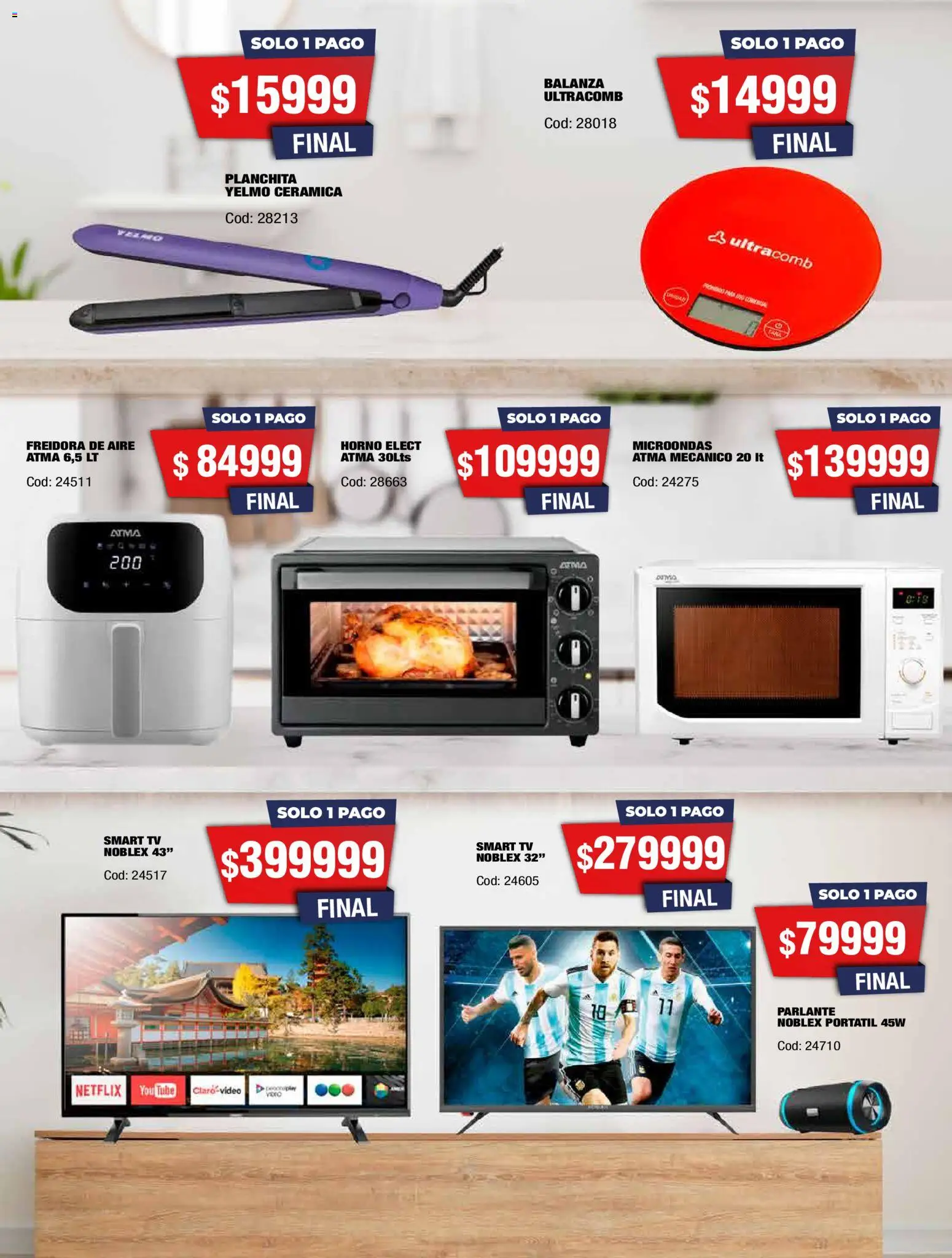 Maxiconsumo ofertas │ válido desde el 05.01.2026 | Página: 33 | Productos: Balanza, Freidora, Microondas, Parlante