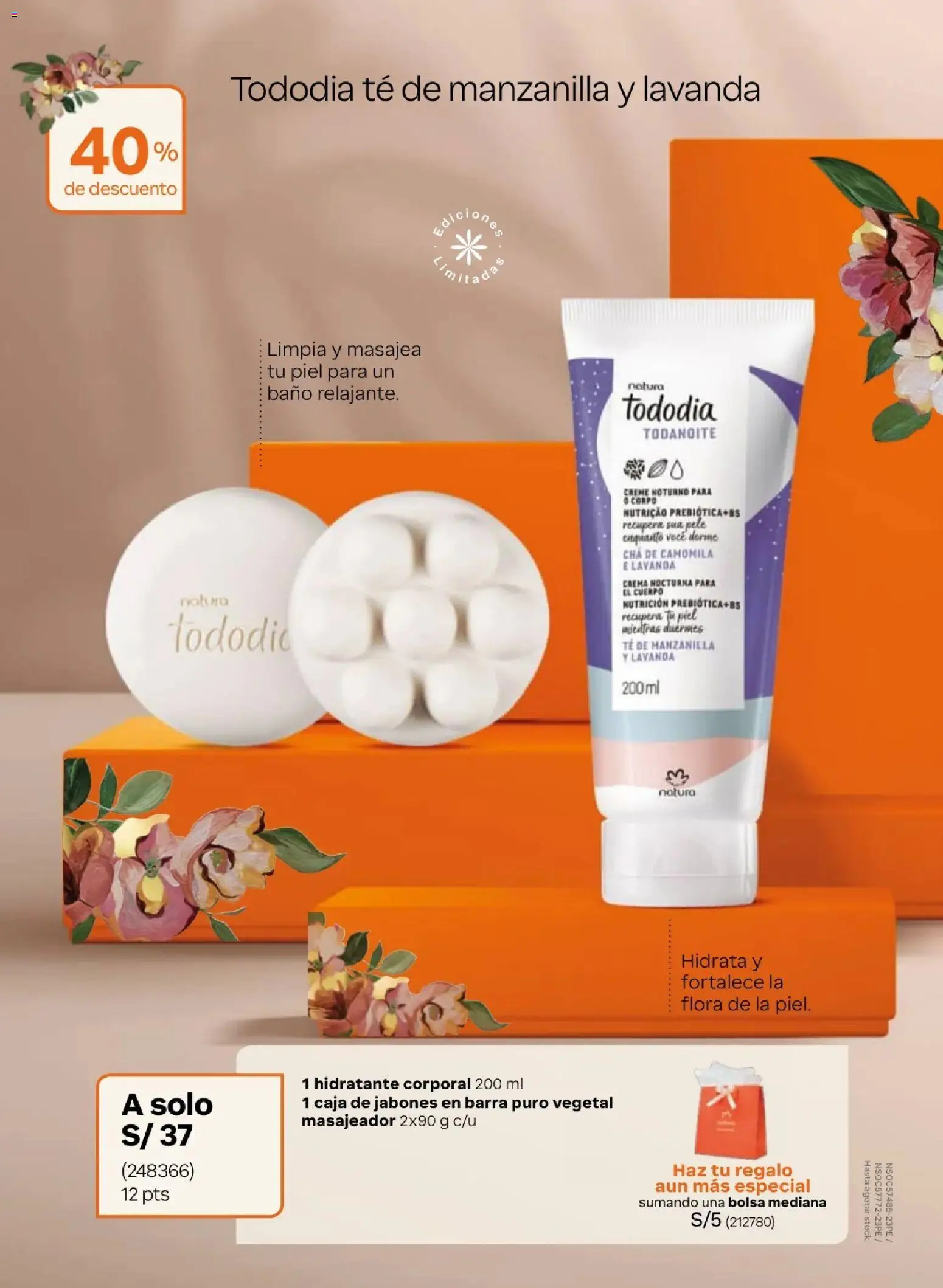 Catálogo Natura válido desde 31.03.2026 | Página: 20 | Productos: Caja, Baño, Té, Crema