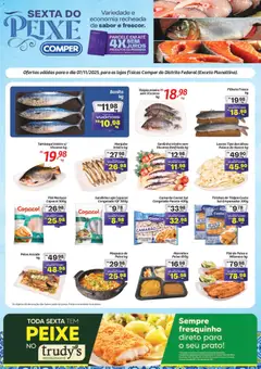 Comper - Ofertas Sexta do Peixe - Pré-Visualização do folheto da loja Comper, válido de 07.11.2025