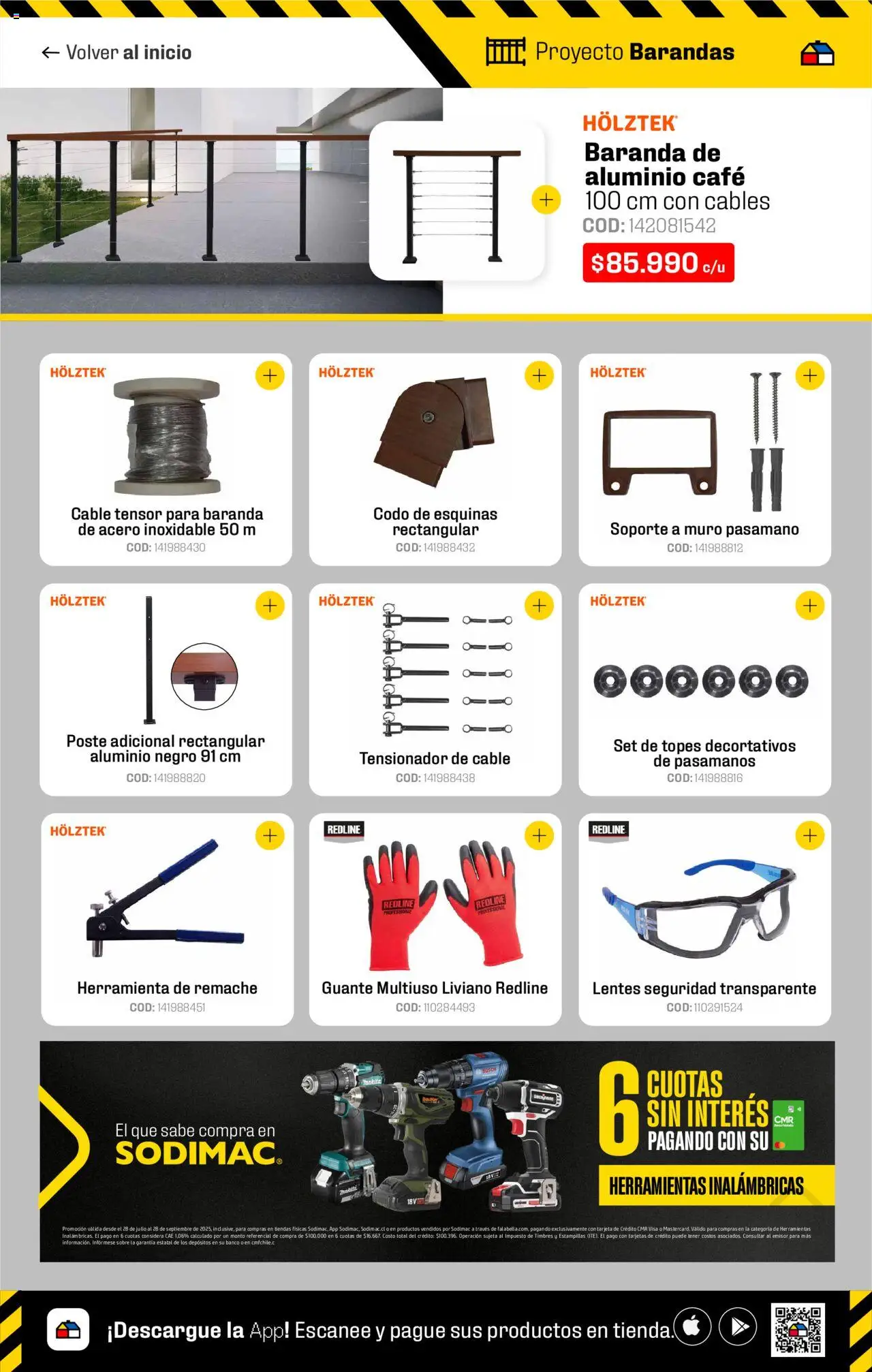 Sodimac ofertas  │ válido desde el 28.07.2025 | Página: 2 | Productos: Cable, Remache, Banco, Café