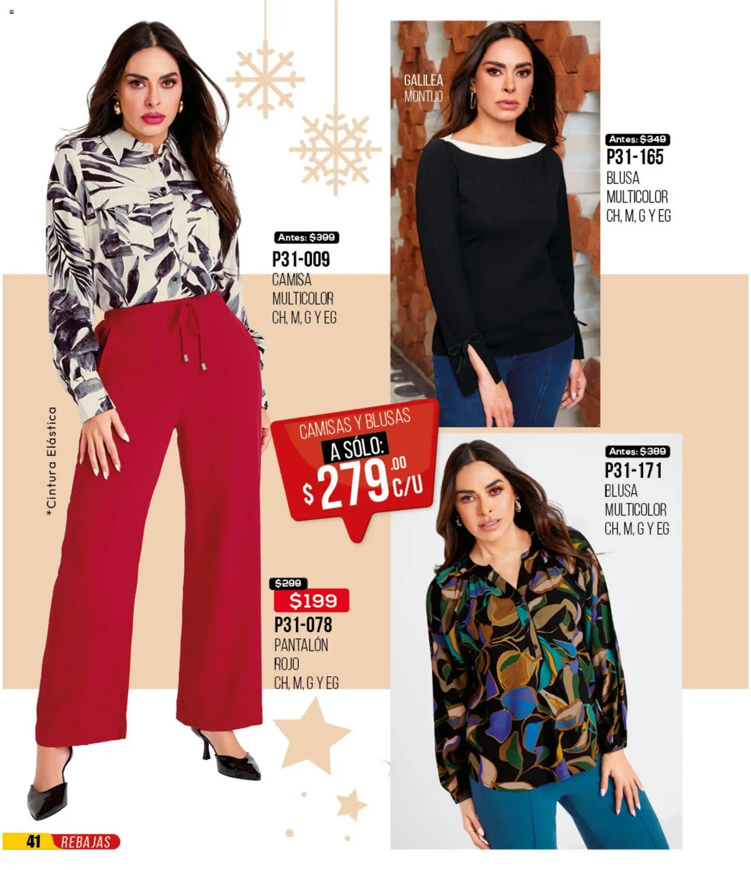 Nuevas ofertas de Cklass válidas en toda la República Mexicana desde el 30.11.2025. ¡Encuentra las mejores ofertas en Cklass catálogo Rebajas Navideñas Ropa! | Página: 42 | Productos: Blusa, Camisa