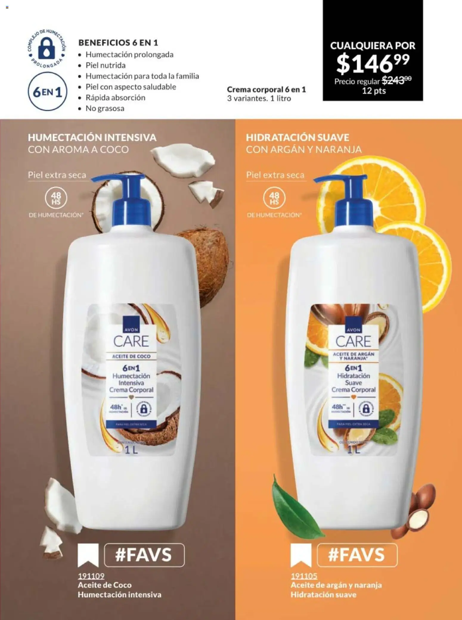 Nuevas ofertas de AVON válidas en toda la República Mexicana desde el 07.11.2025. ¡Encuentra las mejores ofertas en AVON campaña 17 2025! | Página: 207 | Productos: Crema, Aceite, Body, Crema corporal