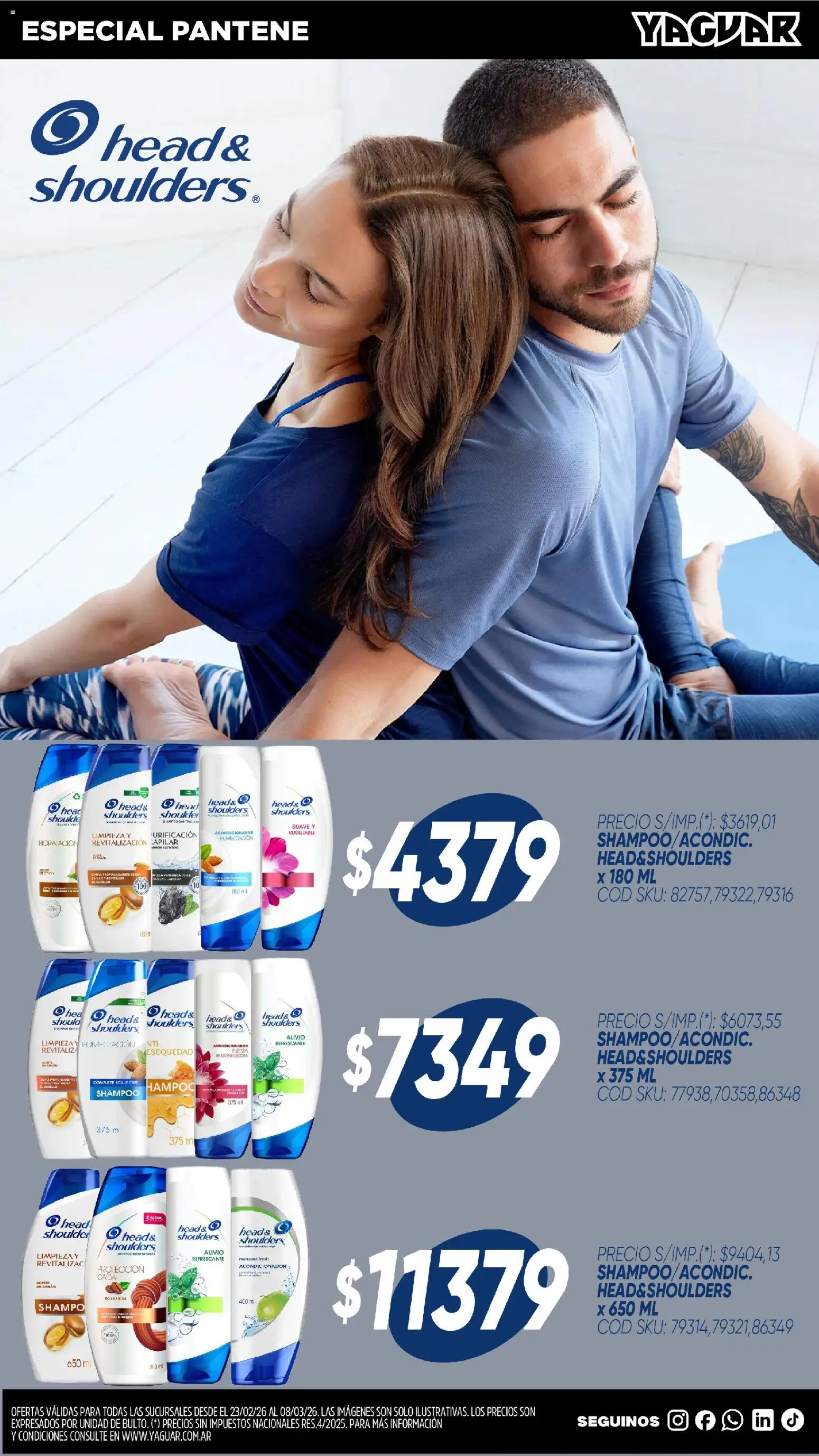 Yaguar - Aliados de tu bolsillo Buenos Aires │ válido desde el 23.02.2026 | Página: 7 | Productos: Shampoo, Acondicionador, Manzana