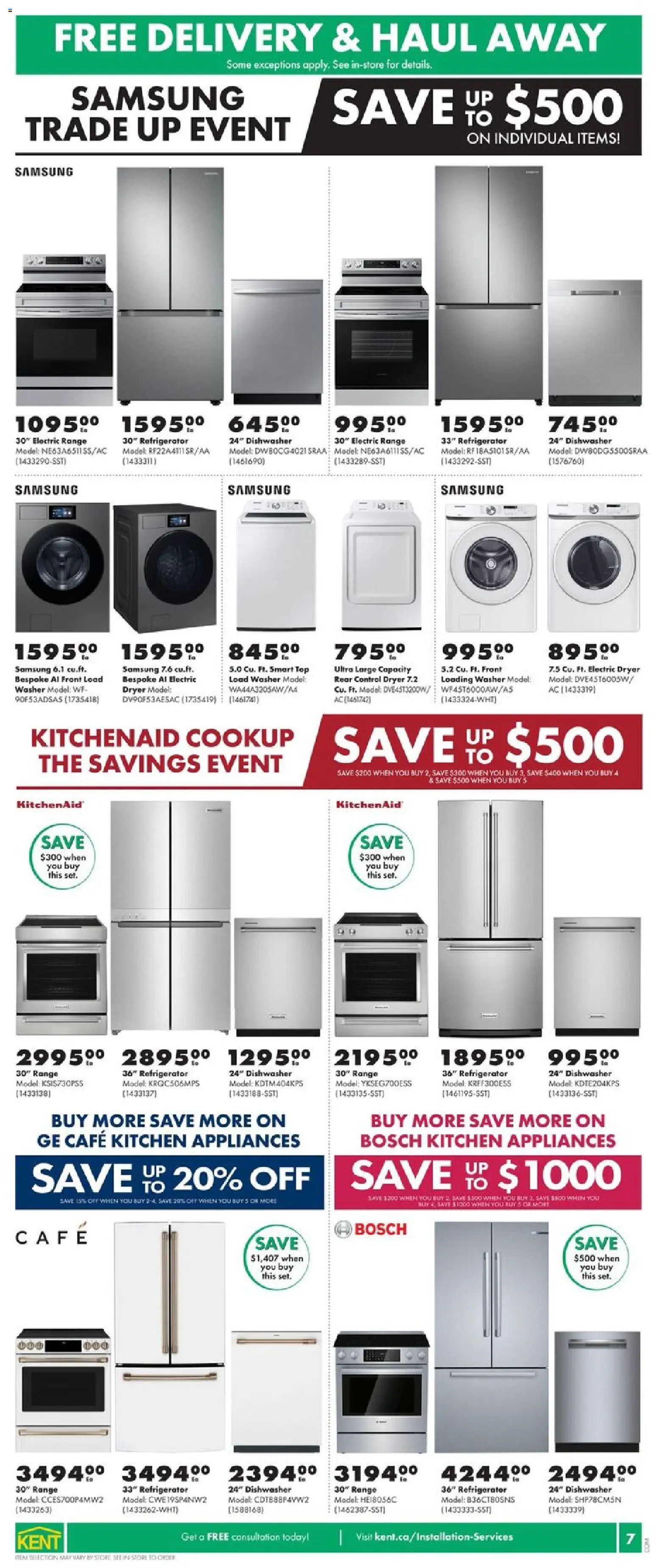 Kent flyer valid from 23.10.2025 | Page: 8 | Products: Refrigerator, Dryer, Dishwasher