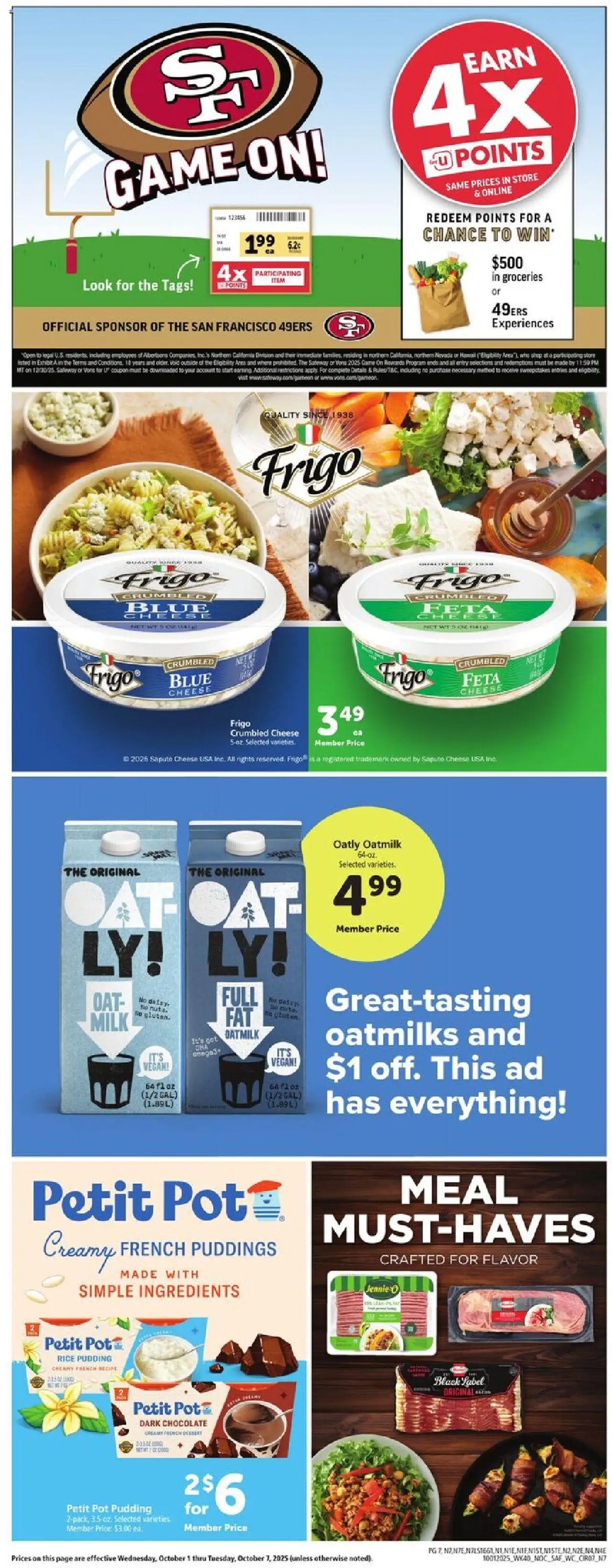 Safeway Weekly Ad - valid from 01.10.2025 | Page: 7 | Products: Milk, Cheese, Chocolate, Rice