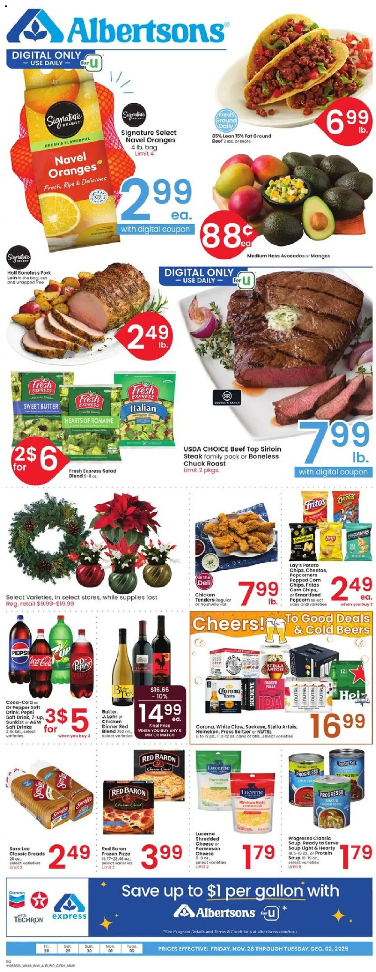 Albertsons Weekly Ad - valid from 28.11.2025 | Page: 1