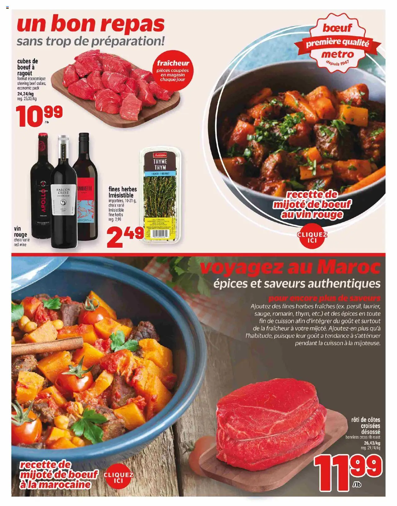Metro flyer valid from 09.10.2025 | Page: 5 | Products: Beef, Wine