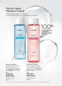 Yanbal revista - valida desde el 11.10.2025 | Página: 26 | Productos: Agua, Agua micelar, Maquillaje