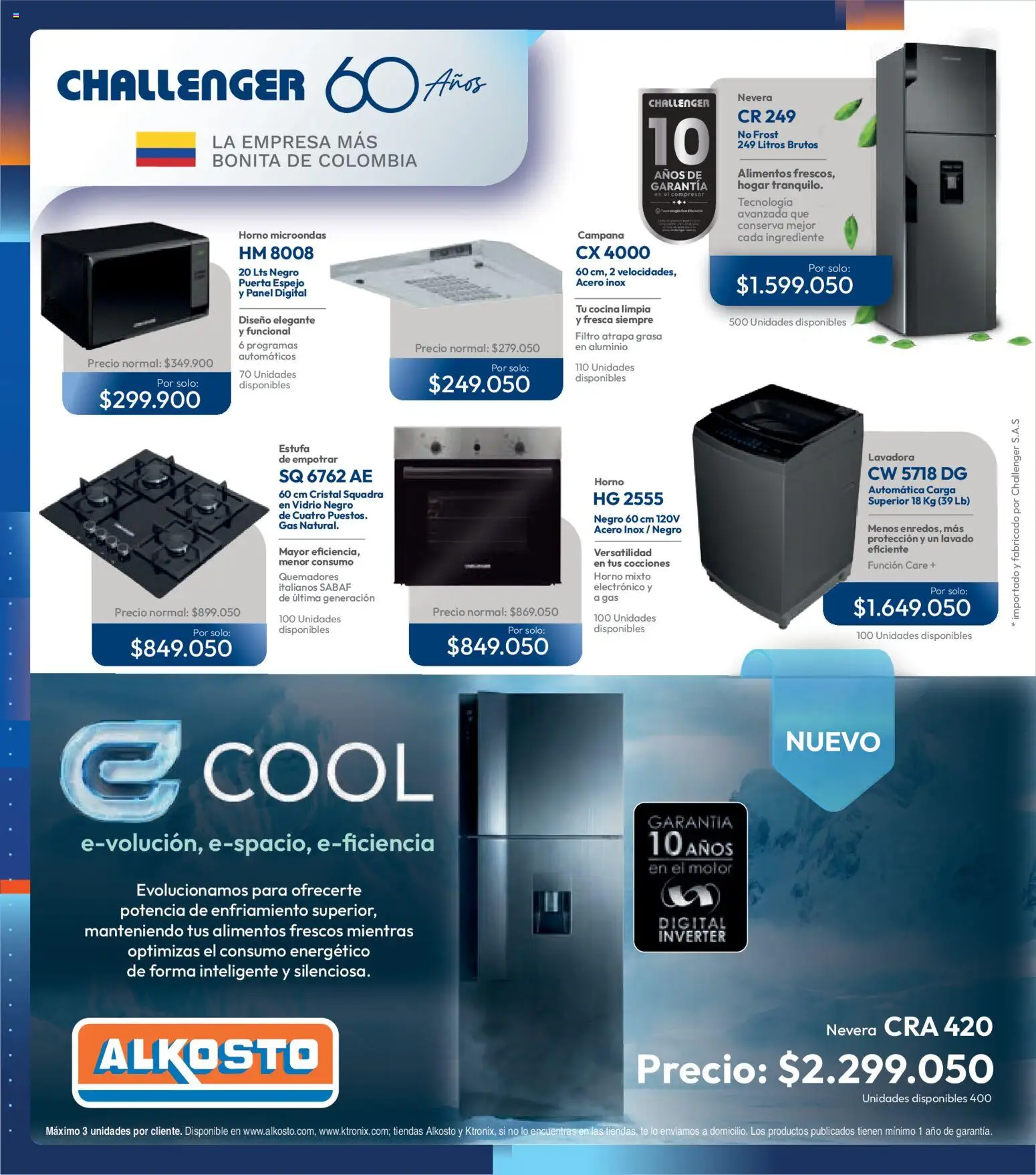 Alkosto revista - valida desde el 14.03.2026 | Página: 10 | Productos: Té, Horno, Espejo, Microondas