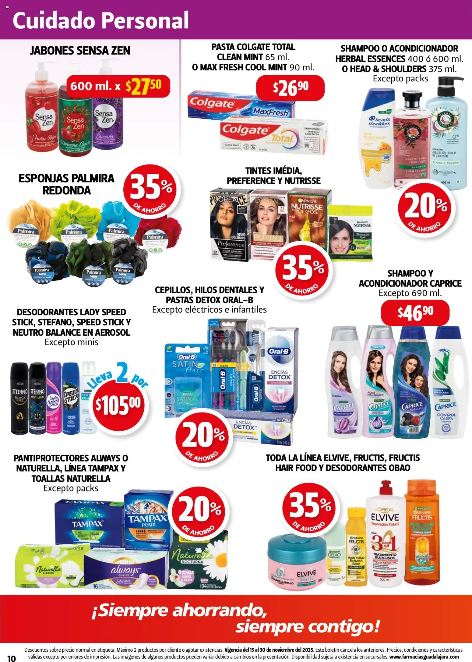 Nuevas ofertas de Farmacia Guadalajara válidas en toda la República Mexicana desde el 15.11.2025. ¡Encuentra las mejores ofertas en Farmacia Guadalajara catálogo! | Página: 10
