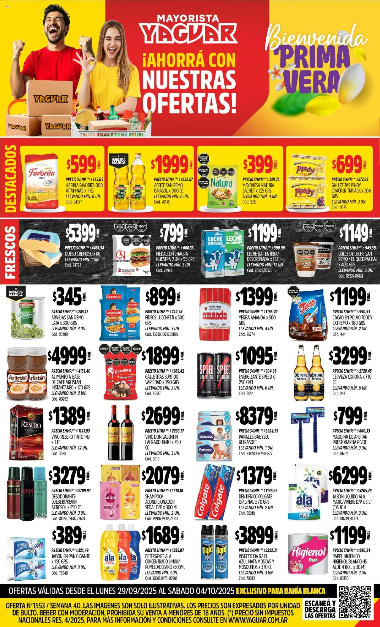 Yaguar - Bahía Blanca │ válido desde el 29.09.2025 | Página: 1 | Productos: Polvo, Jabón, Leche, Café