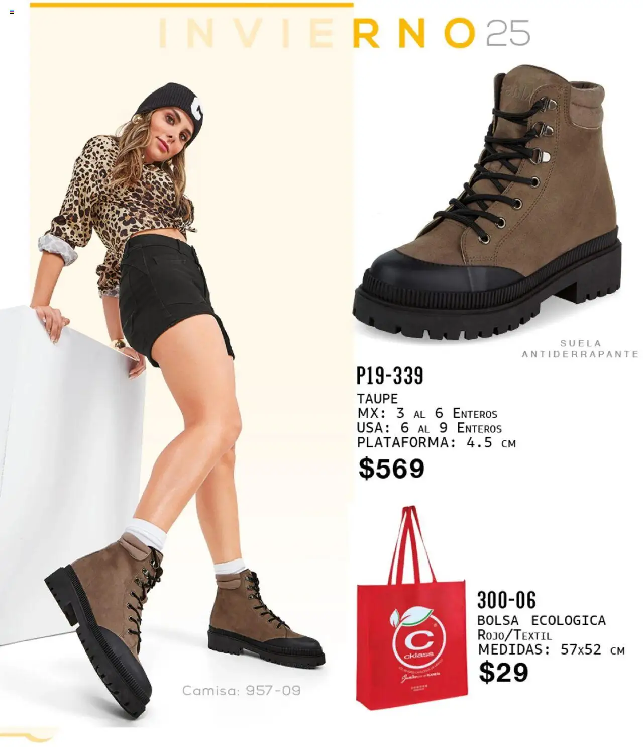 Nuevas ofertas de Cklass válidas en toda la República Mexicana desde el 16.09.2025. ¡Encuentra las mejores ofertas en Cklass - Catálogo Invierno Sportbrands! | Página: 289 | Productos: Bolsa, Camisa